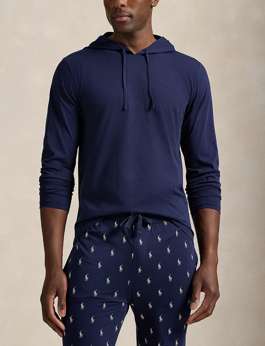 Polo Ralph Lauren - Cotton Jersey Sleep Hoodie - kapuzenpullover - cruise navy - 0