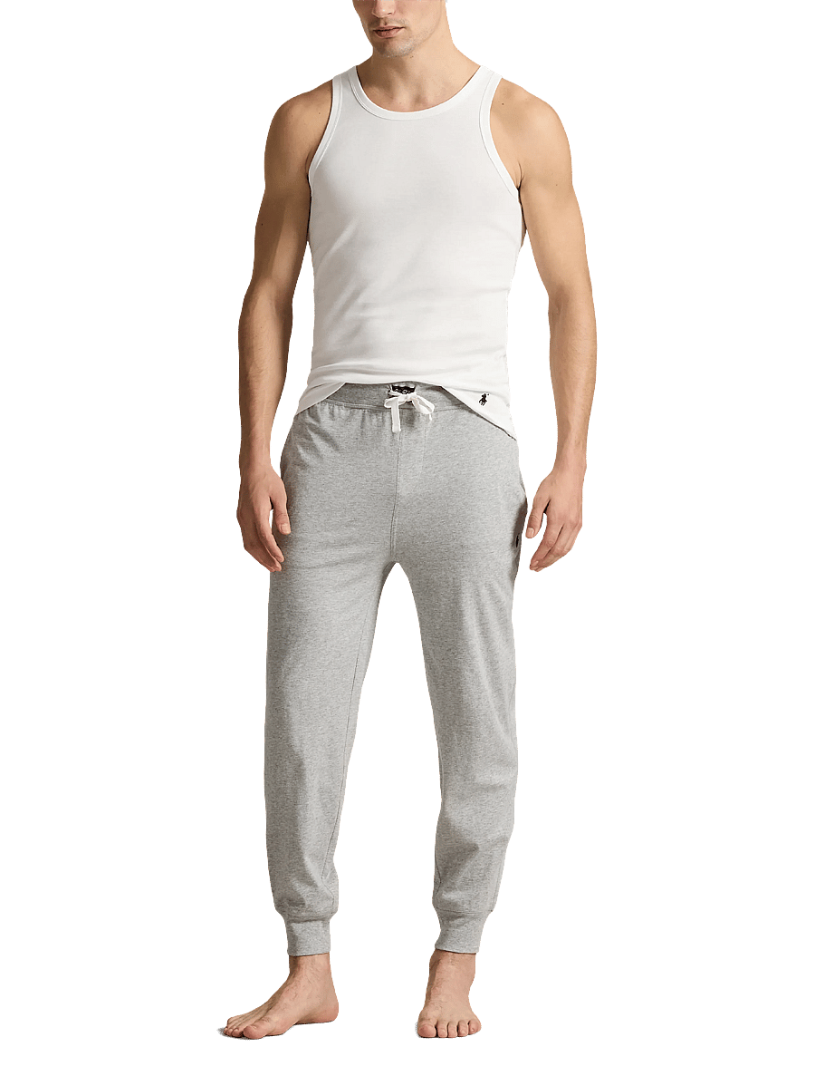 Polo Ralph Lauren - Cotton Jersey Sleep Jogger - pidžaamapüksid - andover heather - 0