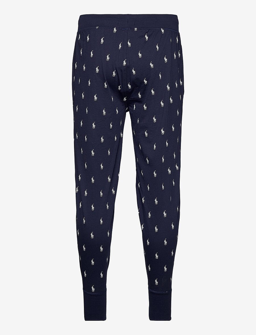 Polo Ralph Lauren - Allover Pony Cotton Jersey Sleep Jogger - natbukser - cruise navy aopp - 2