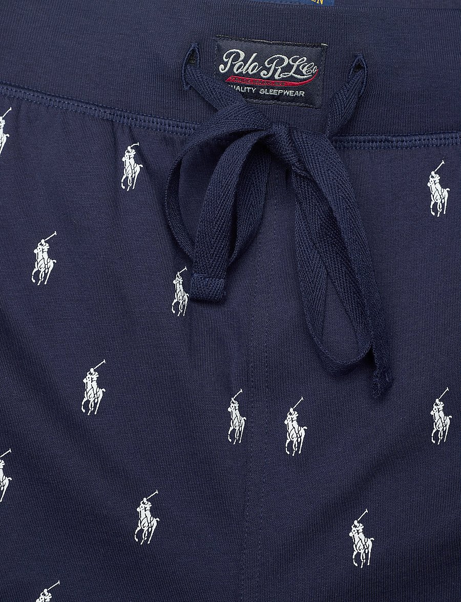 Polo Ralph Lauren - Allover Pony Cotton Jersey Sleep Jogger - natbukser - cruise navy aopp - 4