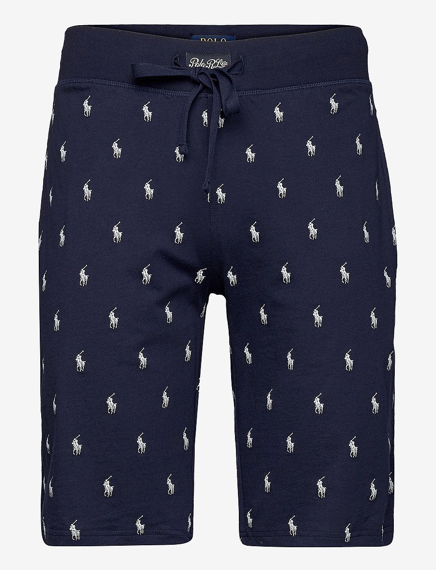 Polo Ralph Lauren - Allover Pony Cotton Jersey Sleep Short - natbukser - cruise navy aopp - 1