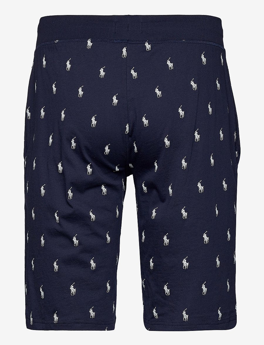 Polo Ralph Lauren - Allover Pony Cotton Jersey Sleep Short - natbukser - cruise navy aopp - 2