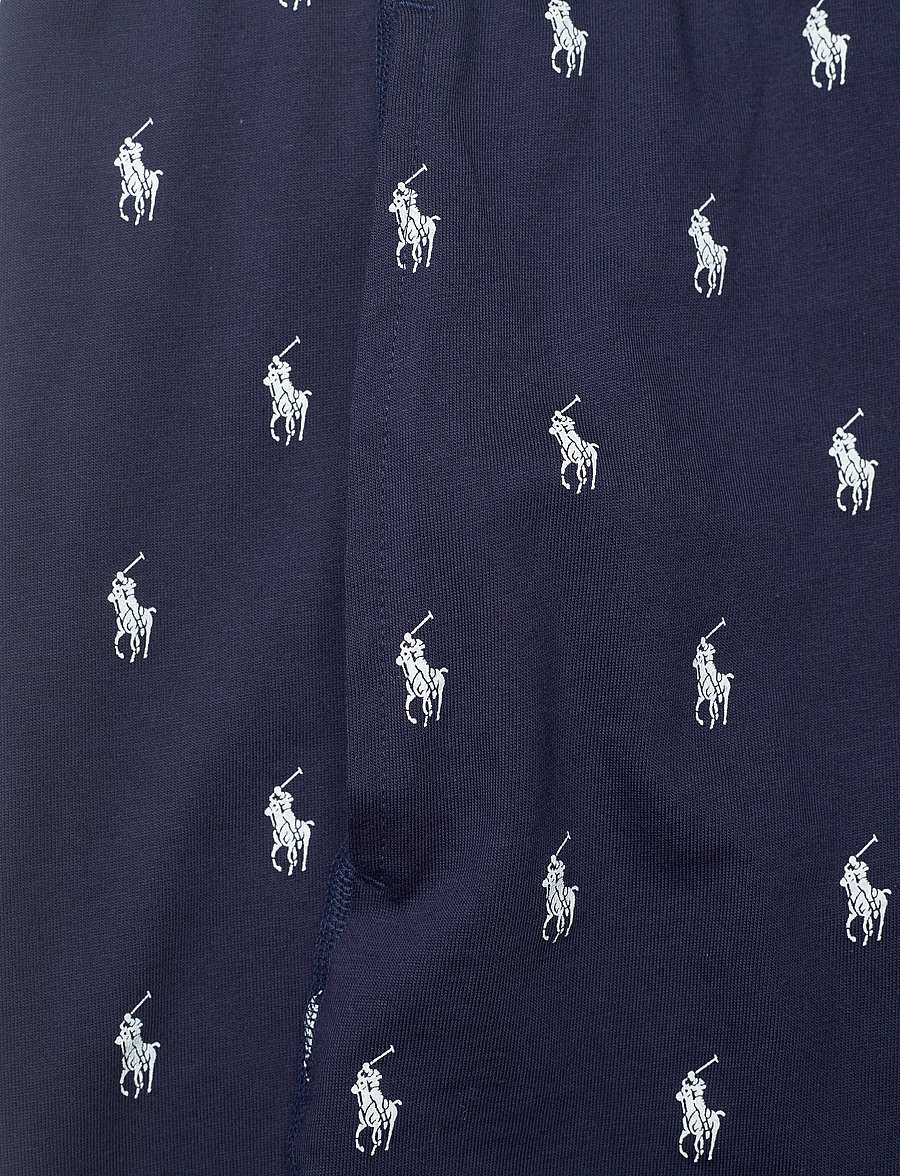 Polo Ralph Lauren - Allover Pony Cotton Jersey Sleep Short - natbukser - cruise navy aopp - 5