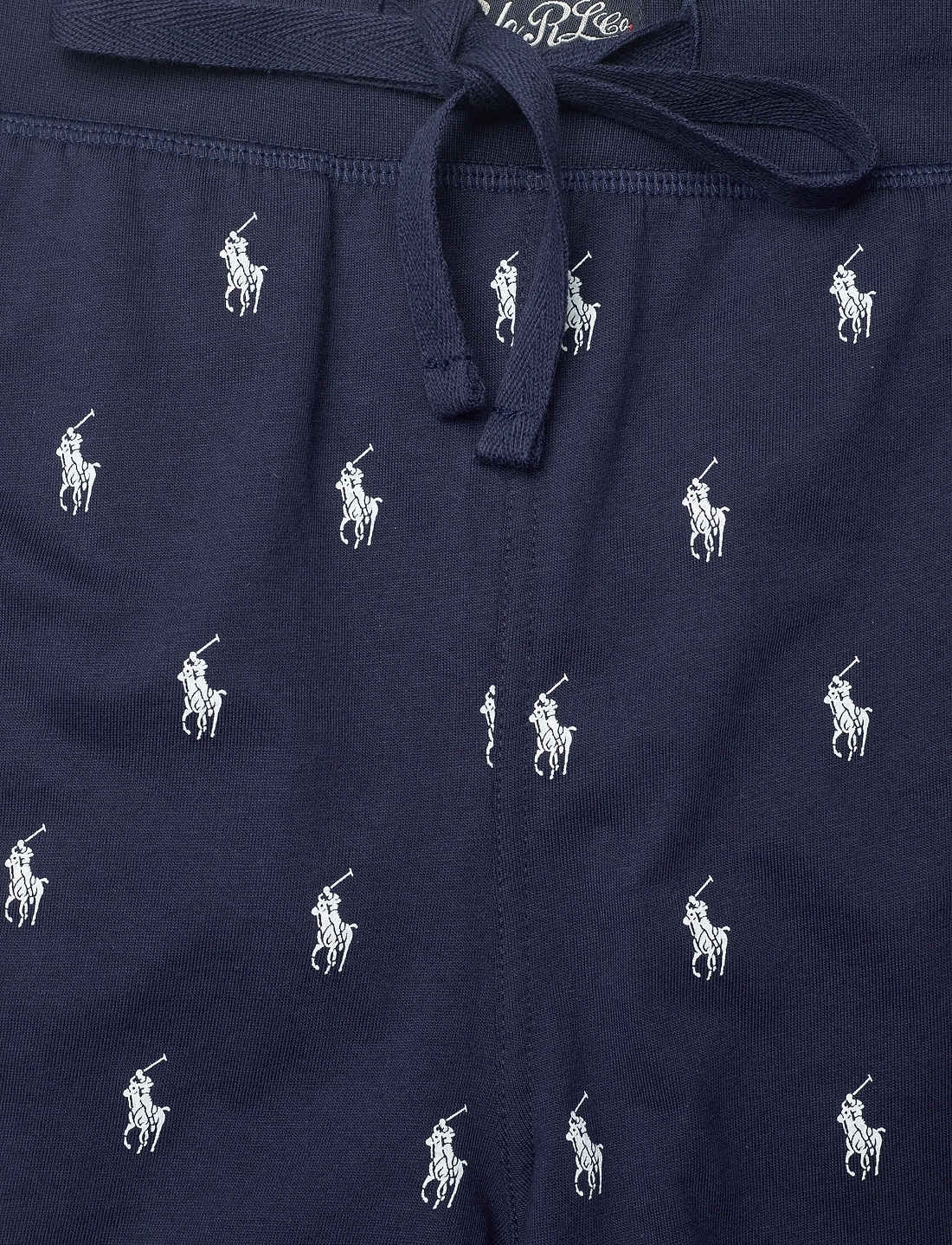 Polo Ralph Lauren - Allover Pony Cotton Jersey Sleep Short - pyjamasbyxor - cruise navy aopp - 3