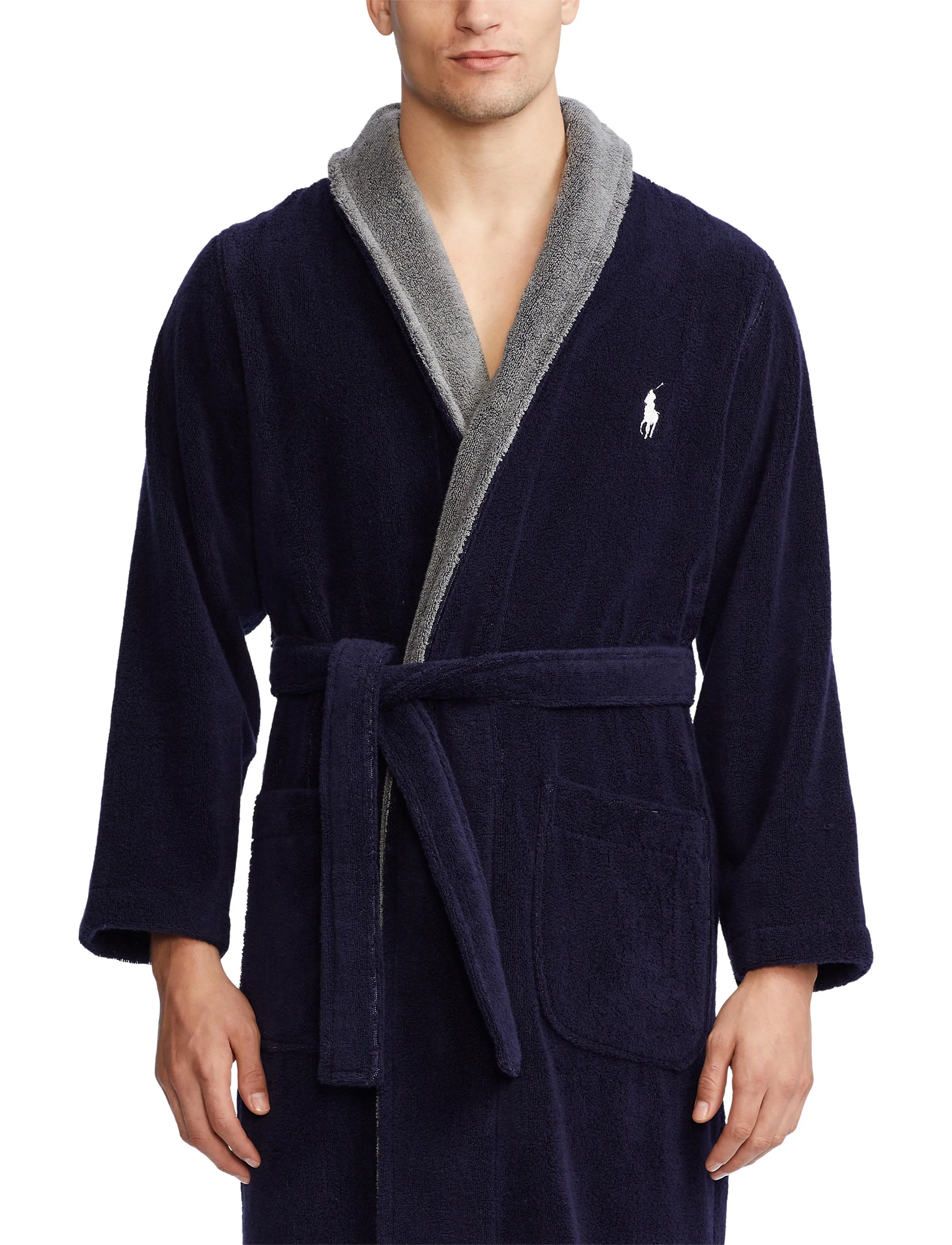 Polo Ralph Lauren - Cotton Terry Robe - morgonrockar - cruise navy nevis - 4