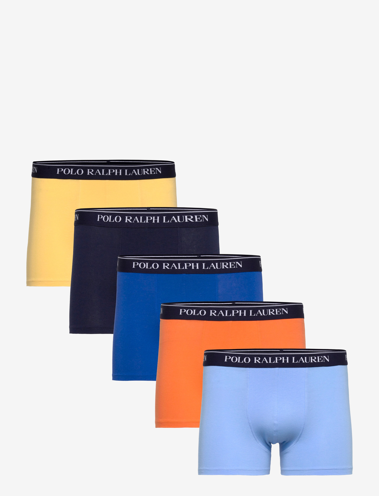 Polo Ralph Lauren - Classic Stretch Cotton Trunk 5-Pack - multipack underpants - 5pk blu/bnana/nvy - 1