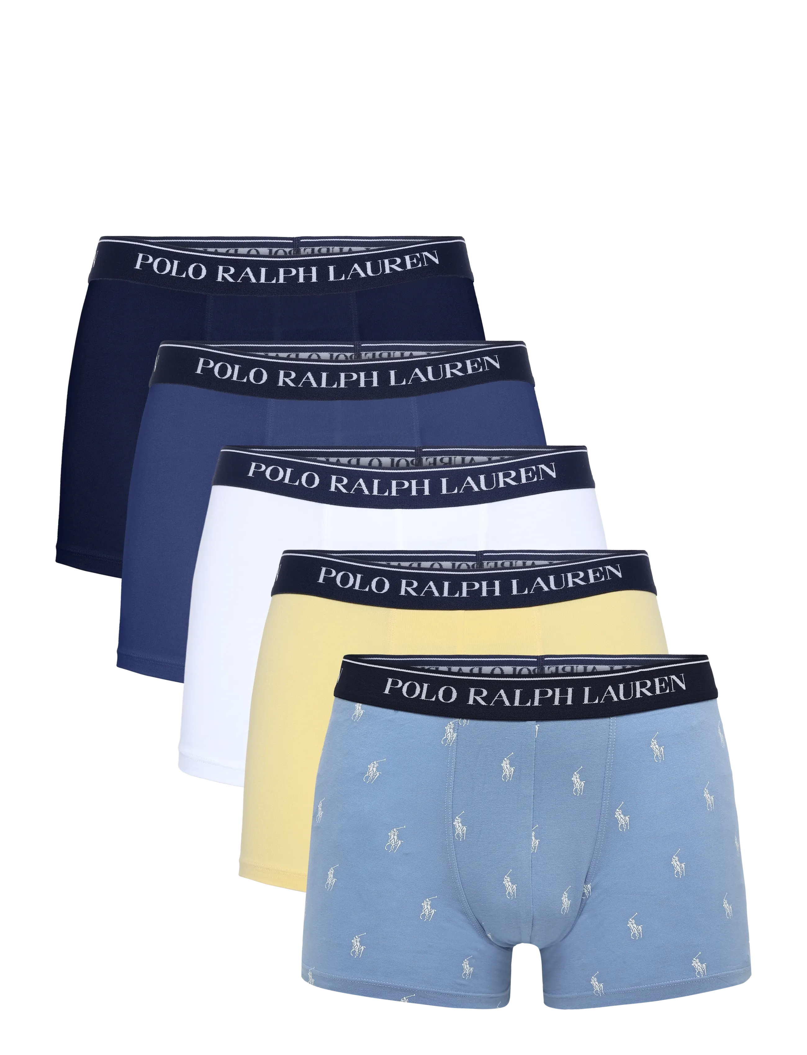 Polo Ralph Lauren Classic Stretch Cotton Trunk 5-Pack - Multipack underpants - 5PK NPNVY/WHT/CHM / navy