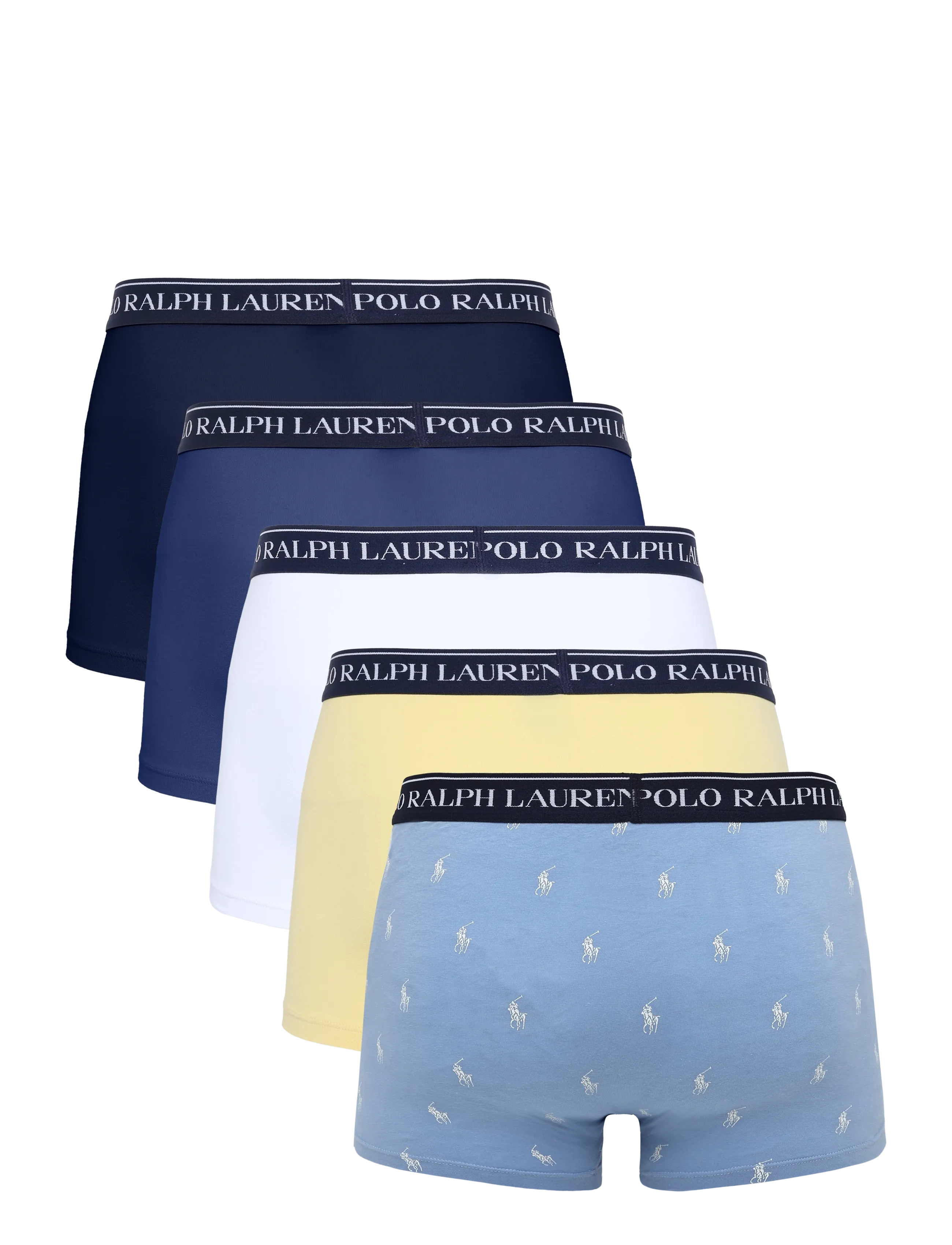 Polo Ralph Lauren - Classic Stretch Cotton Trunk 5-Pack - multipack underbukser - 5pk npnvy/wht/chm - 2