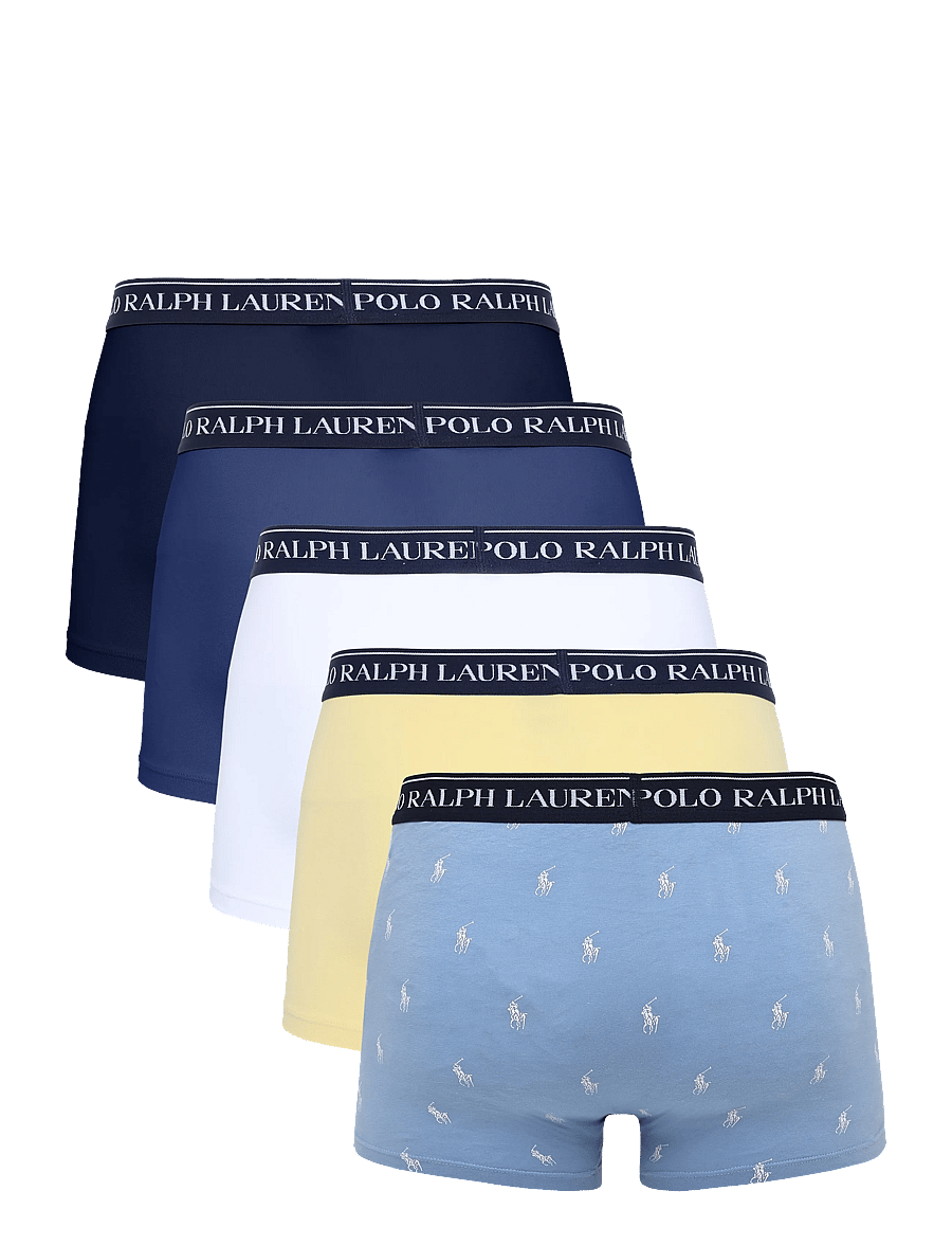 Polo Ralph Lauren - Classic Stretch Cotton Trunk 5-Pack - multipack underbukser - 5pk npnvy/wht/chm - 2
