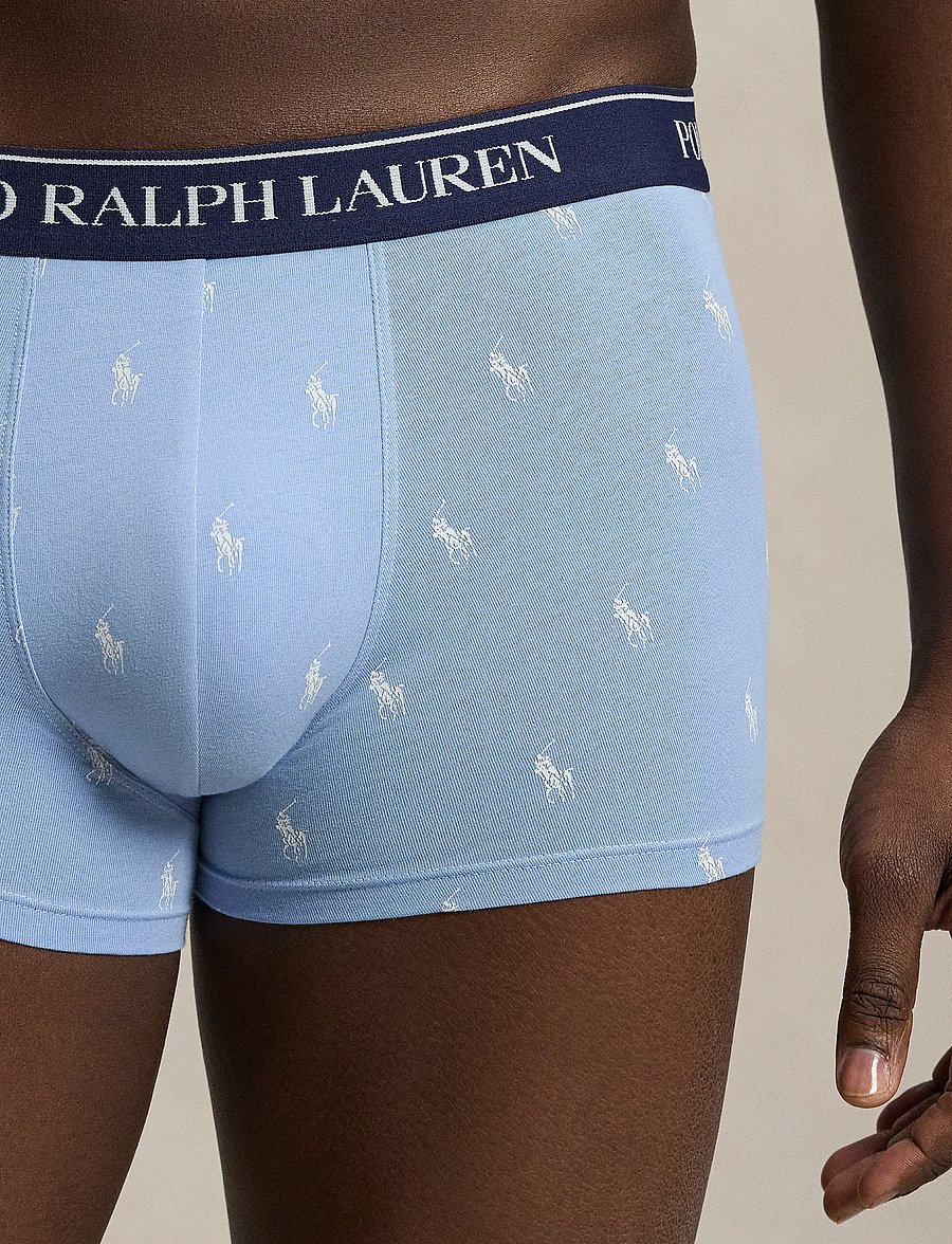 Polo Ralph Lauren - Classic Stretch Cotton Trunk 5-Pack - multipack underbukser - 5pk npnvy/wht/chm - 4
