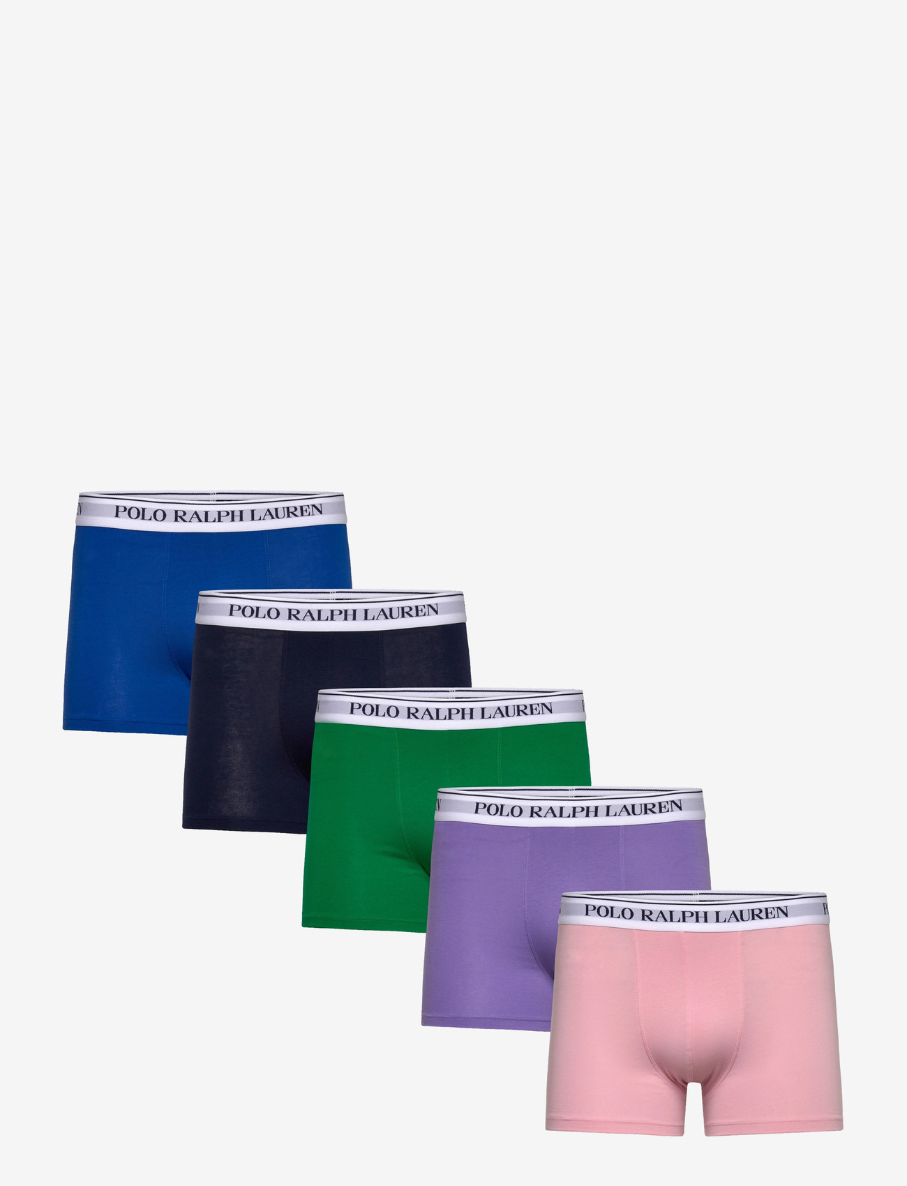 Polo Ralph Lauren - Classic Stretch Cotton Trunk 5-Pack - multipack kalsonger - 5pk prpl/bilrd/hr - 1