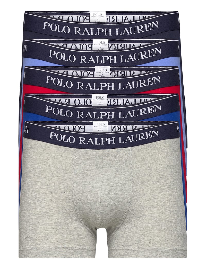 Polo Ralph Lauren - Classic Stretch Cotton Trunk 5-Pack - multipack kalsonger - 5pk rd/gry/ryl/bl - 1