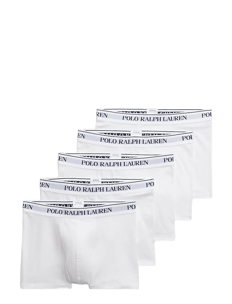 Polo Ralph Lauren - Classic Stretch Cotton Trunk 5-Pack - multipack kalsonger - 5pk white - 1