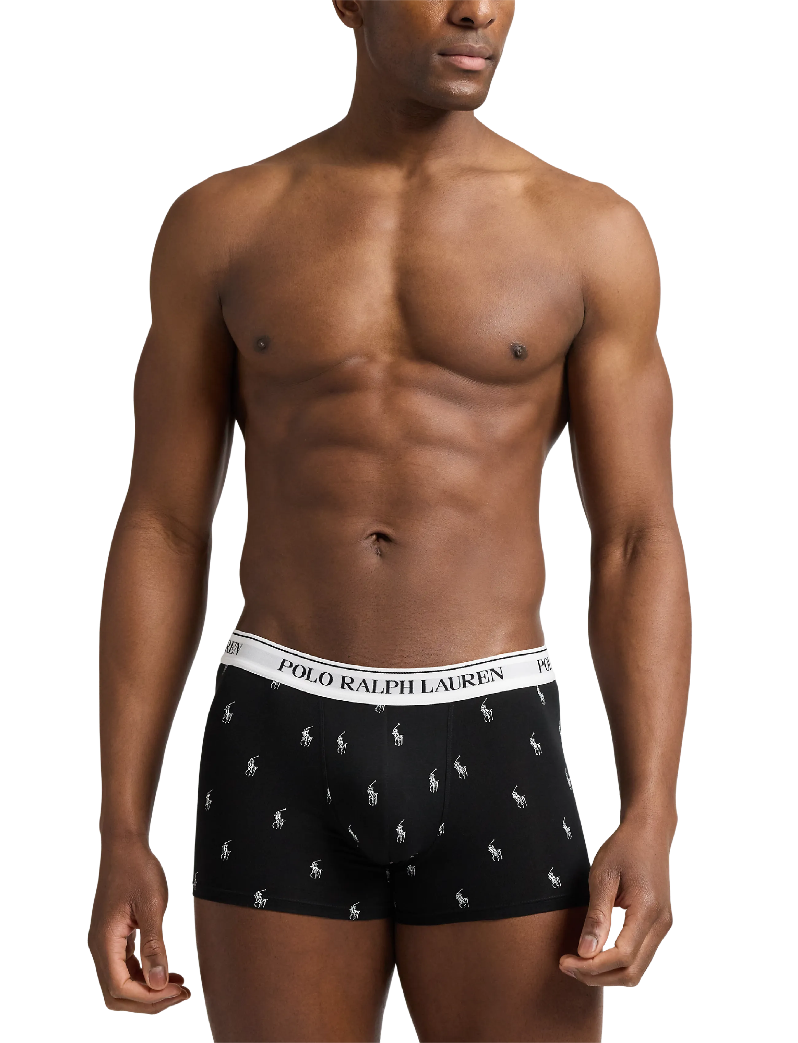 Polo Ralph Lauren - BCI COTTON/ELASTANE-5PK-TRN - trunks - 5pk wht/blk/blk/b - 3