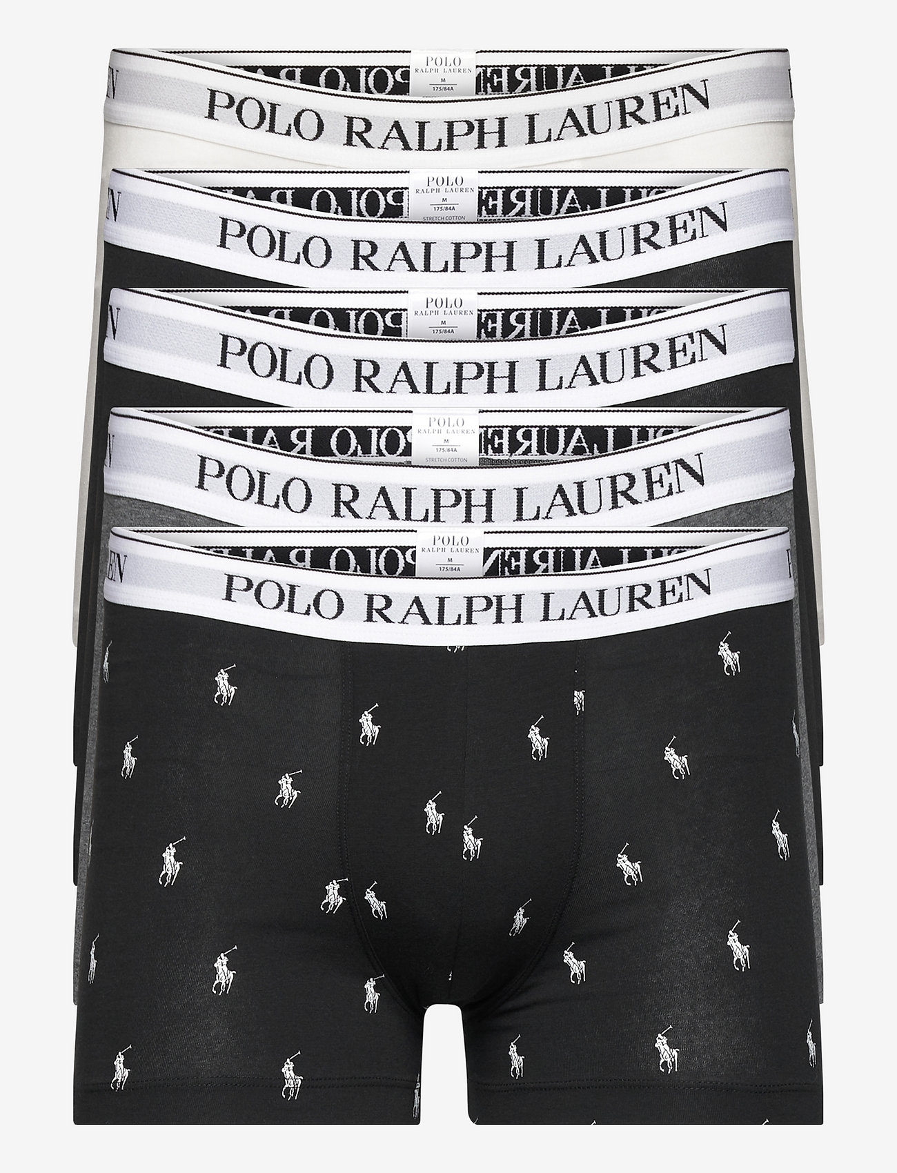 Polo Ralph Lauren - BCI COTTON/ELASTANE-5PK-TRN - 5pk wht/blk/blk/c - 0