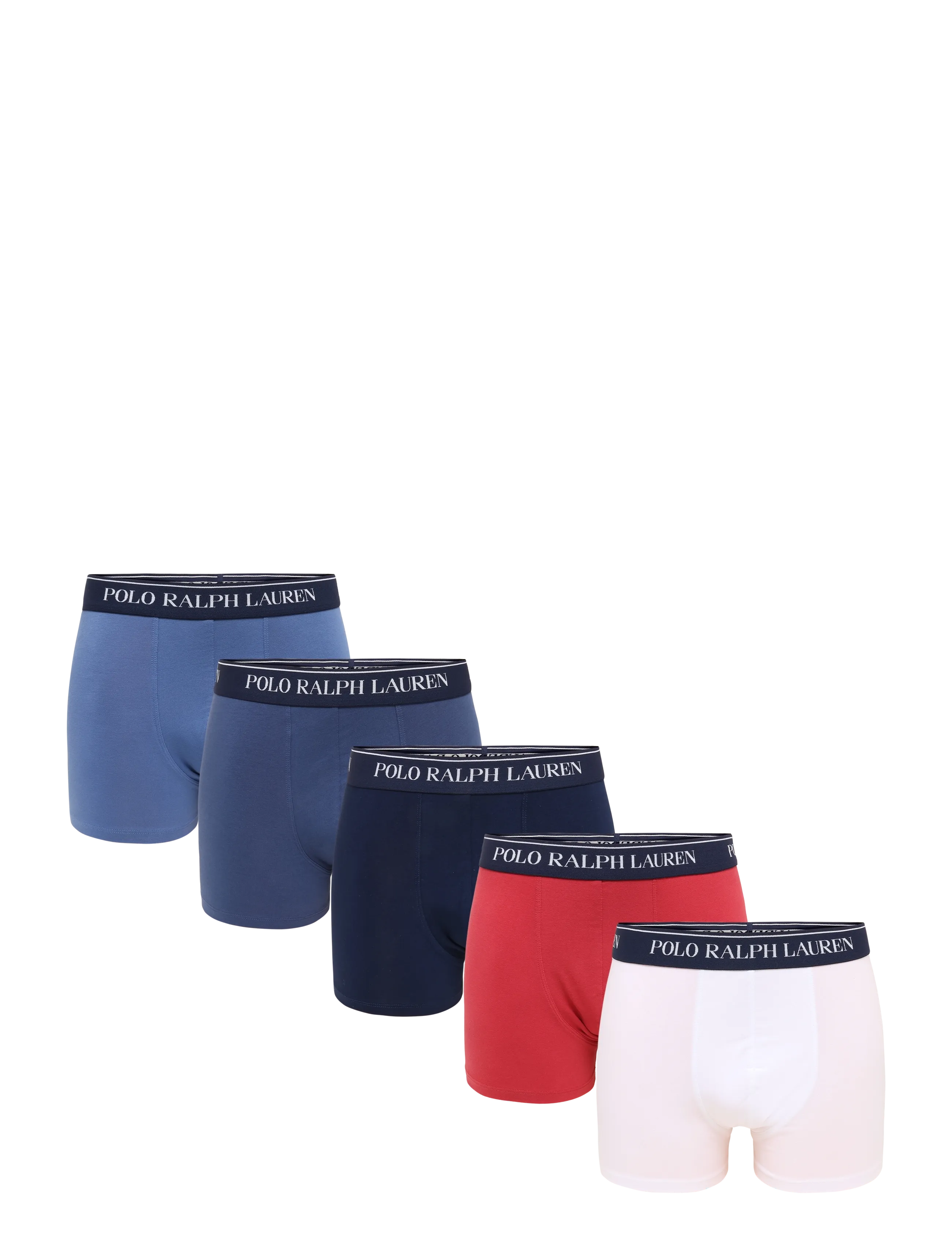 Polo Ralph Lauren Classic Stretch Cotton Trunk 5-Pack - Multipack underbukser - 5PK WHT/CHLI/BSTB / blue