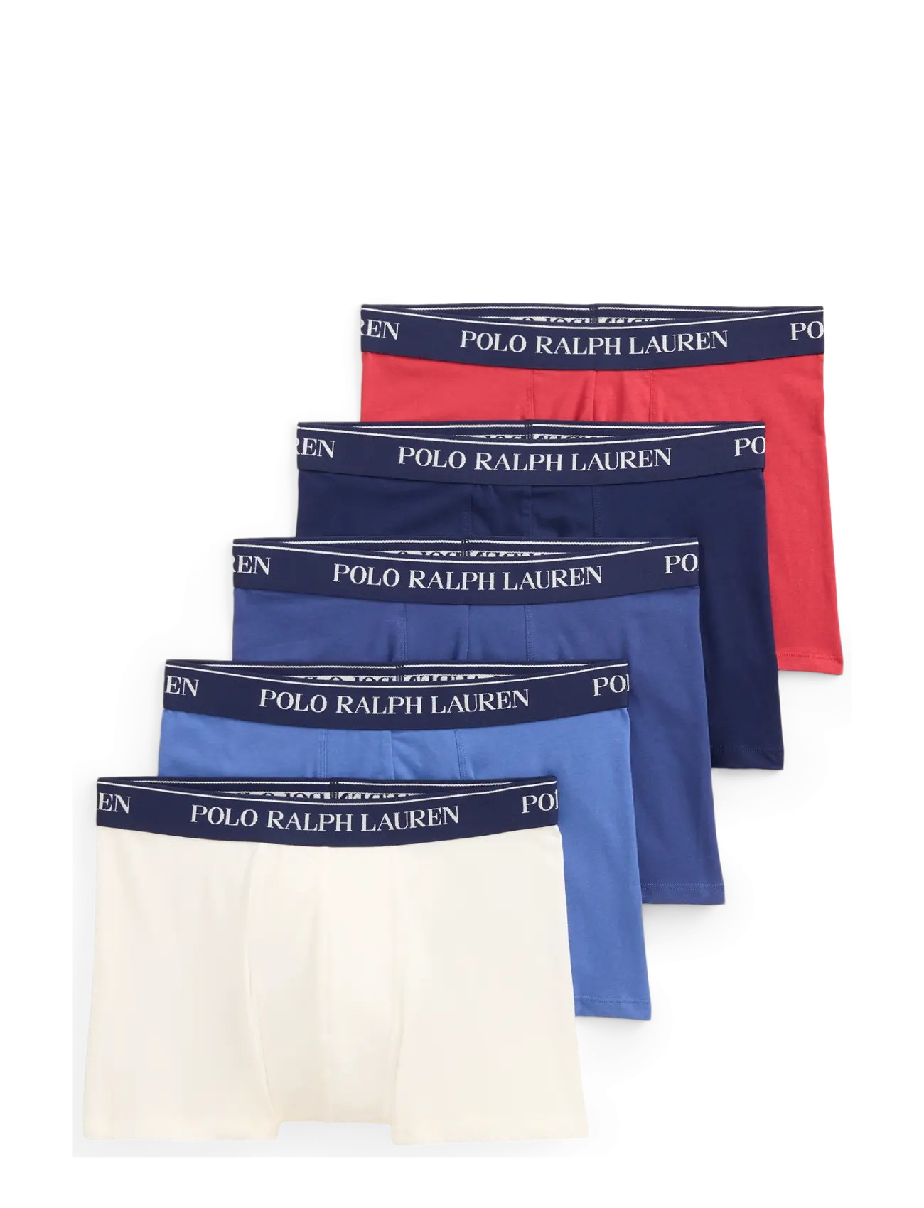 Polo Ralph Lauren Classic Stretch Cotton Trunk 5-Pack - Underbukser - 5PK WHT/CHLI/BSTB / blue