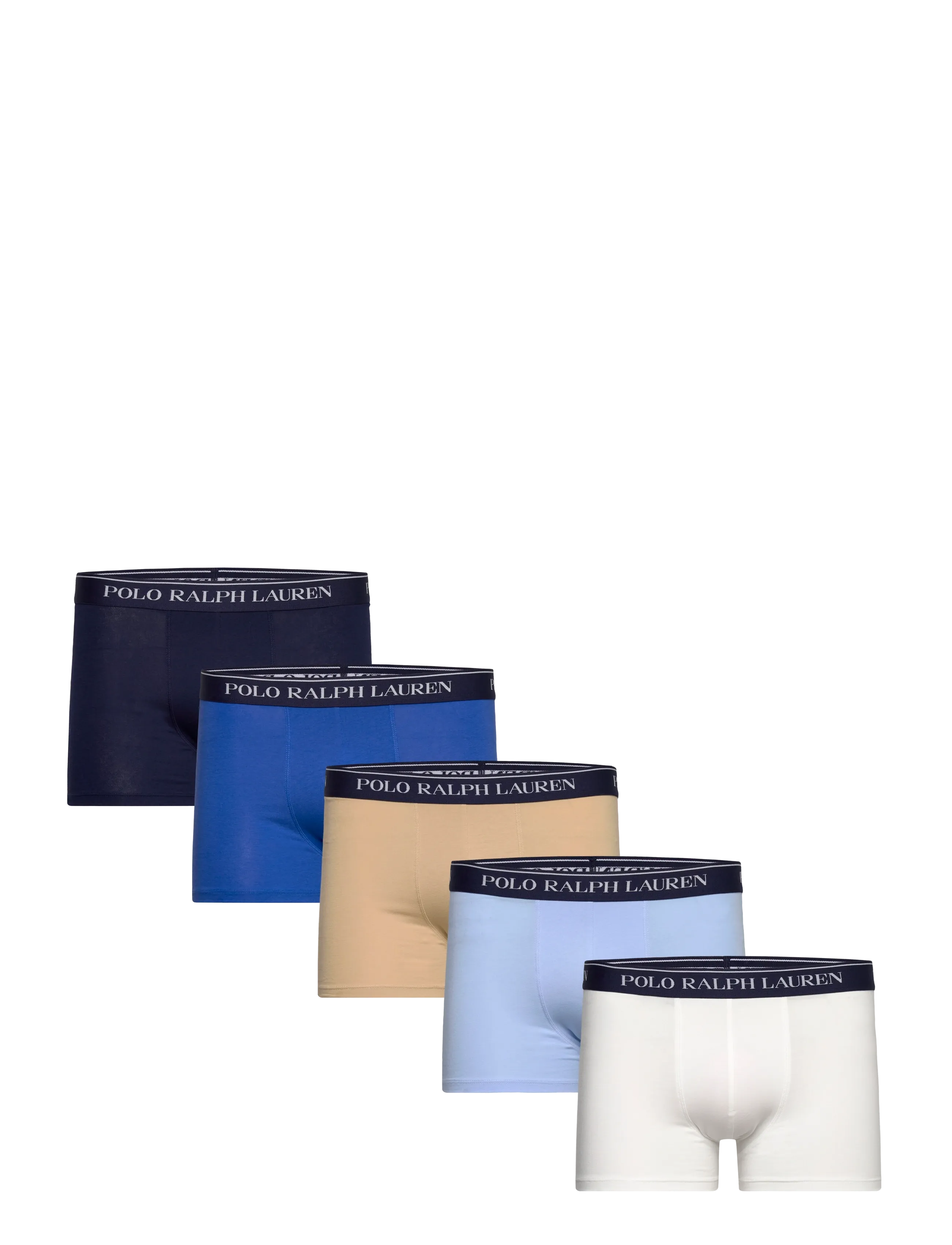 Polo Ralph Lauren Classic Stretch Cotton Trunk 5-Pack - Underpants - 5PK WHT/NVY/TAN/I / multi