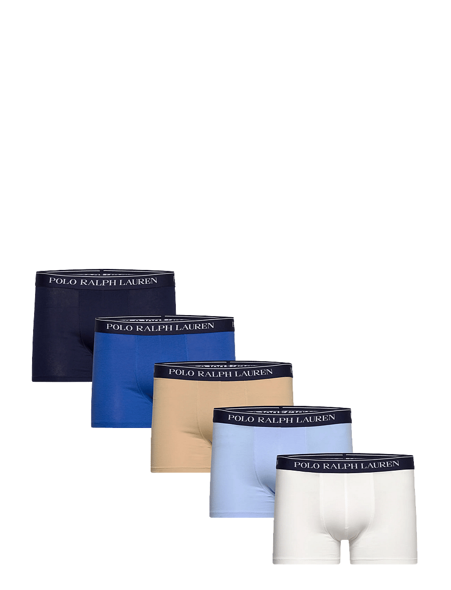 Polo Ralph Lauren - BCI COTTON/ELASTANE-5PK-TRN - aluspükste mitmikpakk - 5pk wht/nvy/tan/i - 0