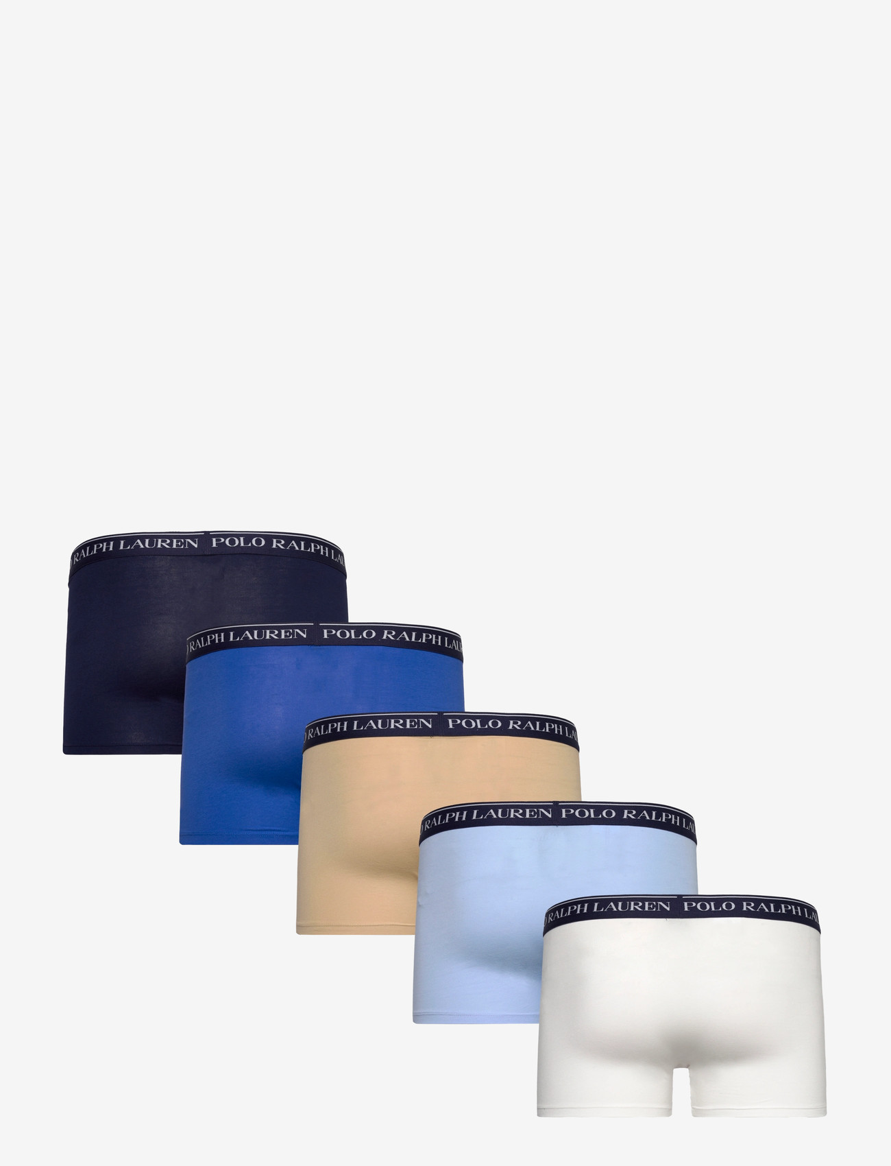 Polo Ralph Lauren - Classic Stretch Cotton Trunk 5-Pack - multipack kalsonger - 5pk wht/nvy/tan/i - 1