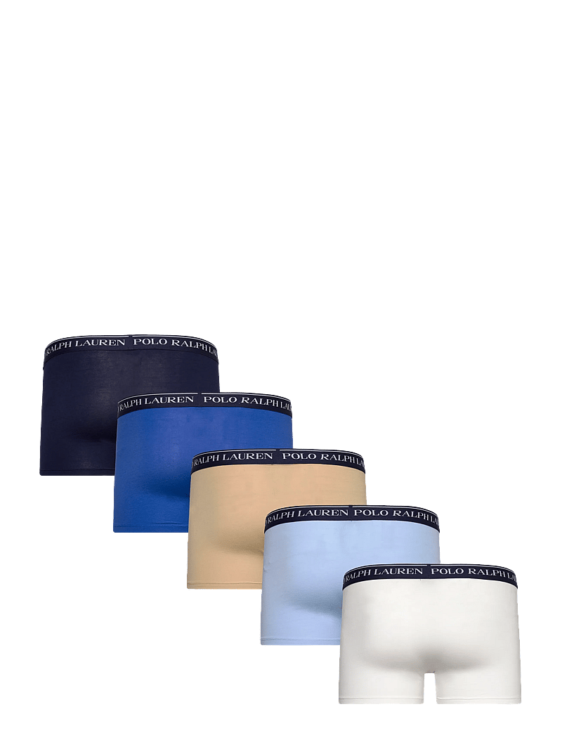 Polo Ralph Lauren - Classic Stretch Cotton Trunk 5-Pack - multipack kalsonger - 5pk wht/nvy/tan/i - 1