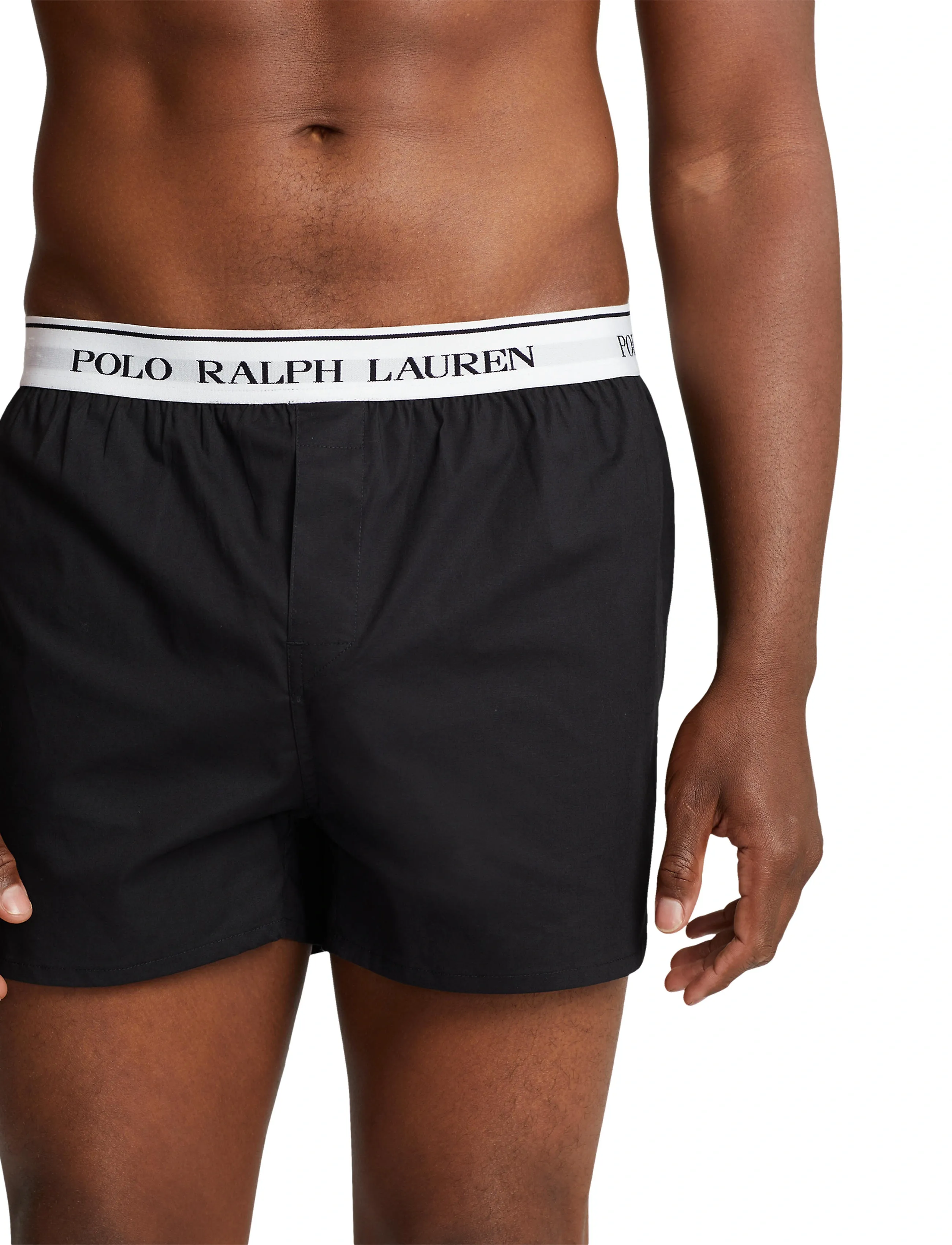 Polo Ralph Lauren - Stretch Cotton Boxer 3-Pack - majtki w wielopaku - 3pk black/black/b - 3