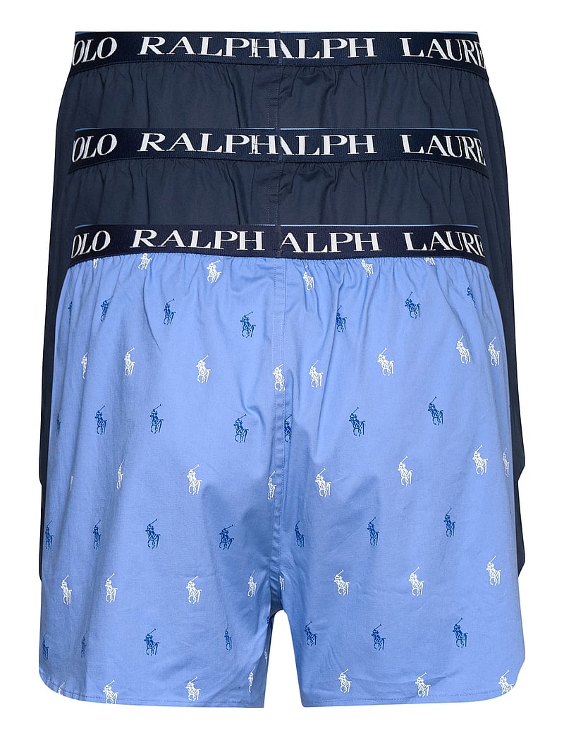 Polo Ralph Lauren - Stretch Cotton Boxer 3-Pack - multipack kalsonger - 3pk navy/navy/blu - 1