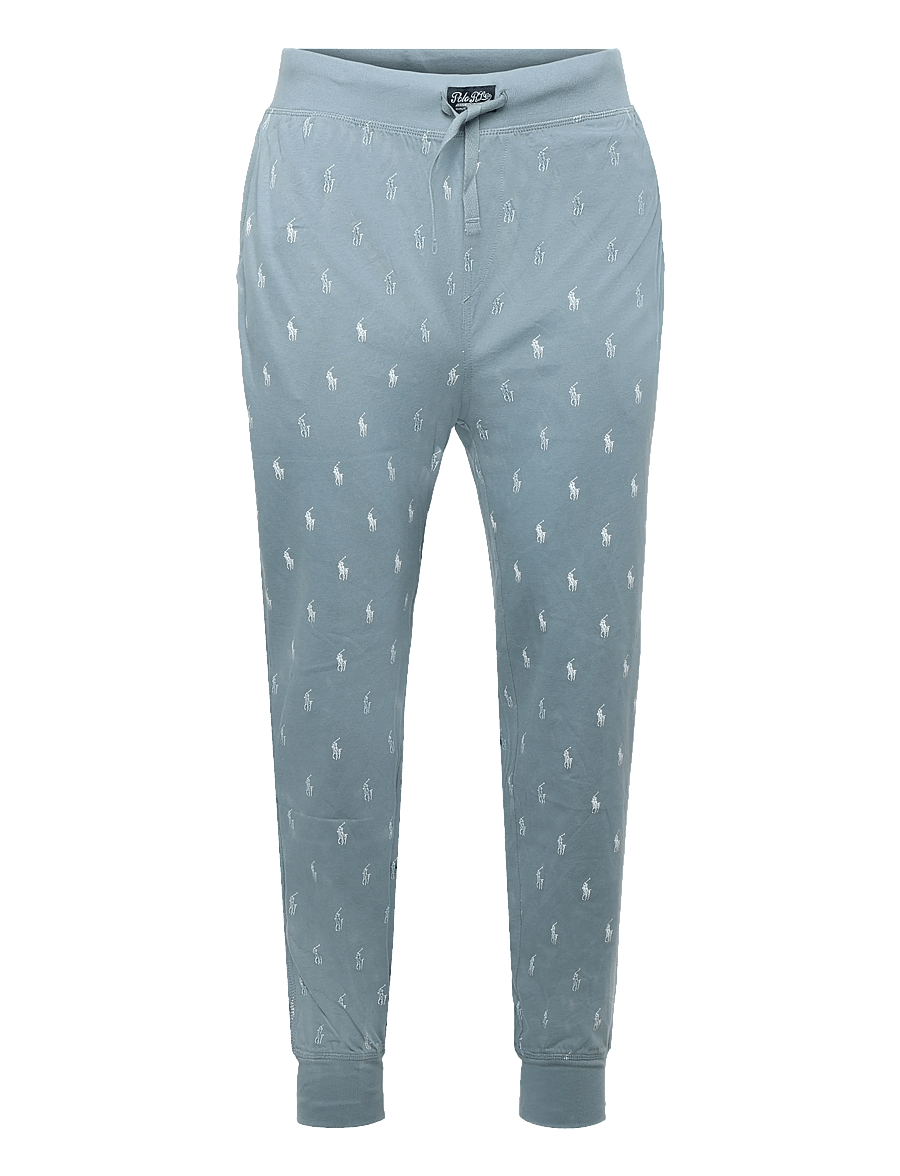 Polo Ralph Lauren - Allover Pony Cotton Jersey Sleep Jogger - spodnie od piżamy - cool gray blue ao - 1