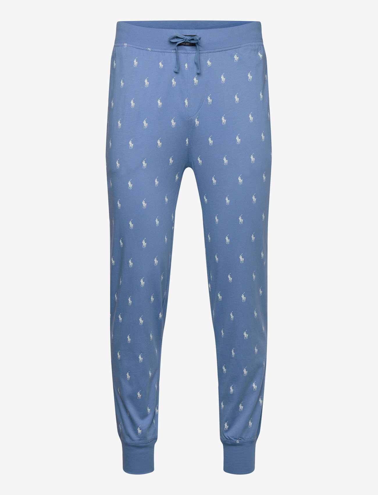 Polo Ralph Lauren - Allover Pony Cotton Jersey Sleep Jogger - pyjamasbyxor - hatteras blue aop - 0