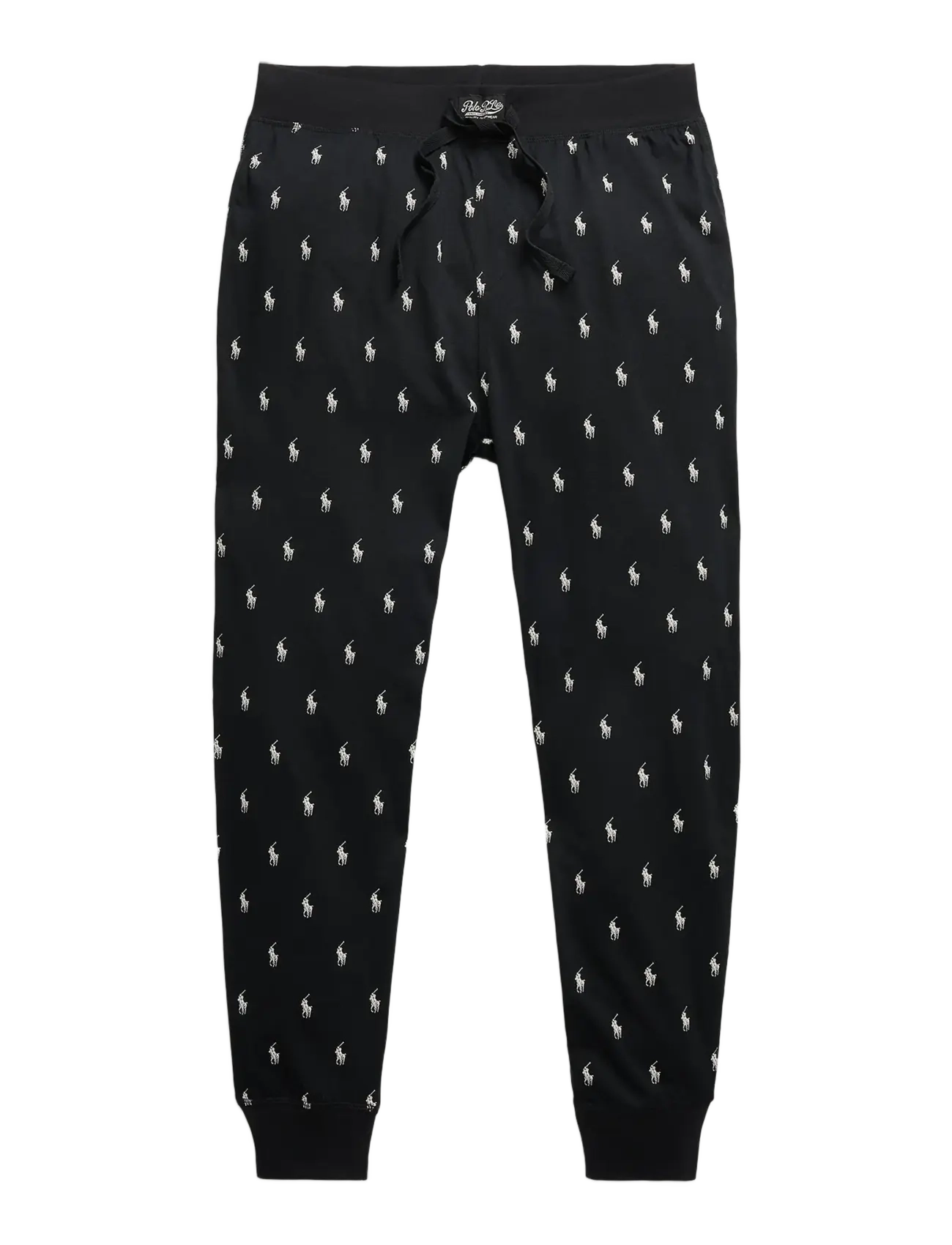 Allover Pony Cotton Jersey Sleep Jogger - POLO BLACK AOPP