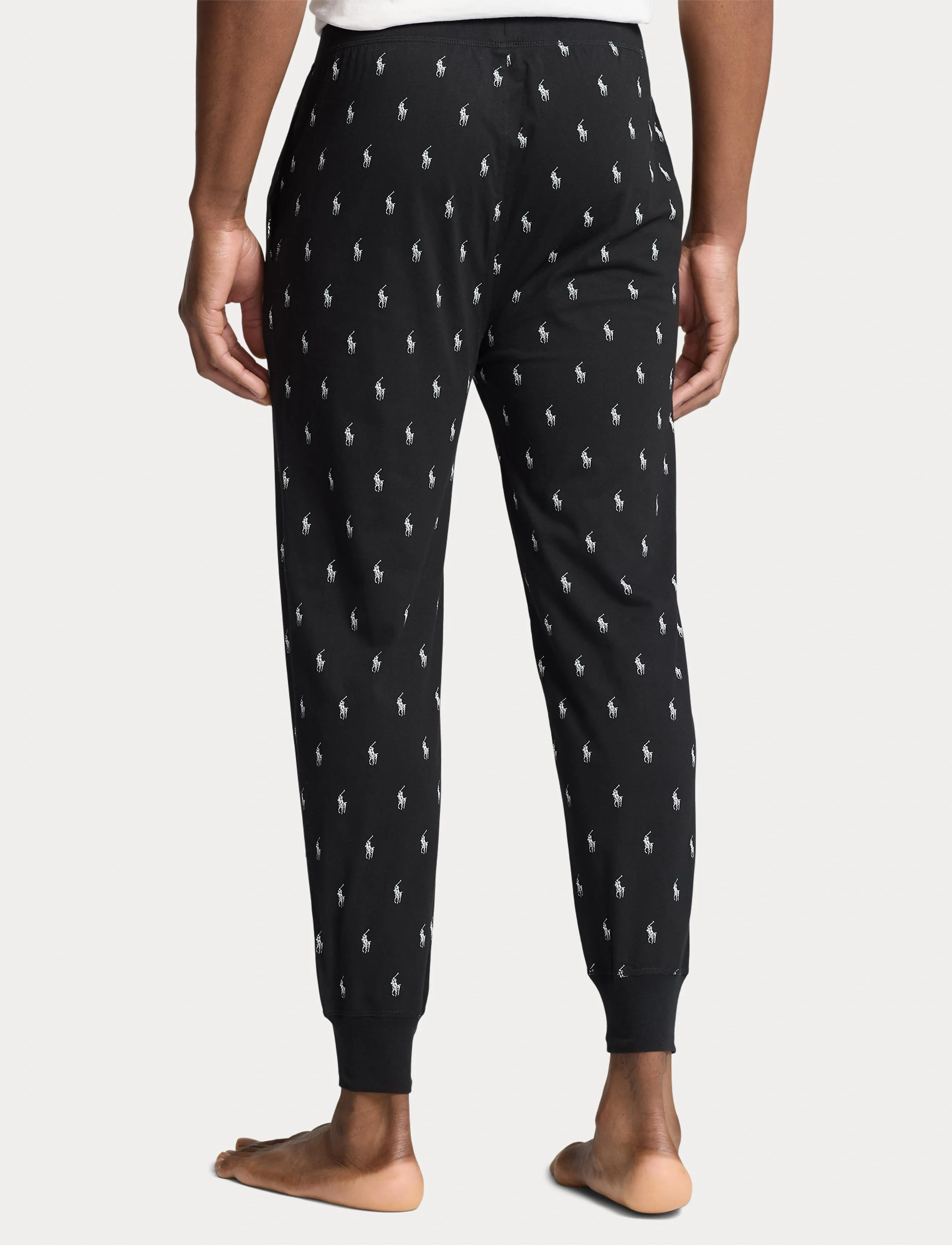 Polo Ralph Lauren - Allover Pony Cotton Jersey Sleep Jogger - pidžaamapüksid - polo black aopp - 2
