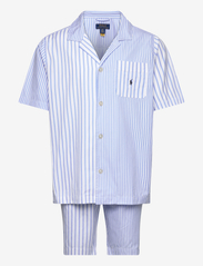 Striped Cotton Pajama Set - BLUE FUN STRIPE