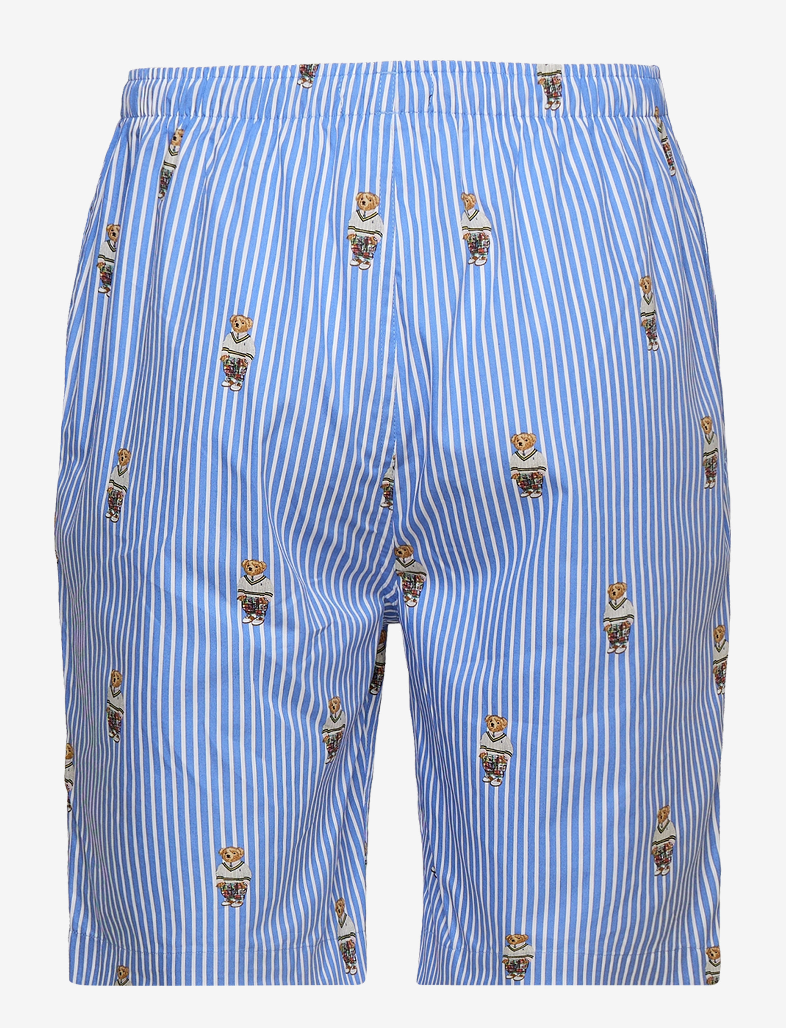 Polo Ralph Lauren - Striped Cotton Pajama Set - blue/white bear s - 3