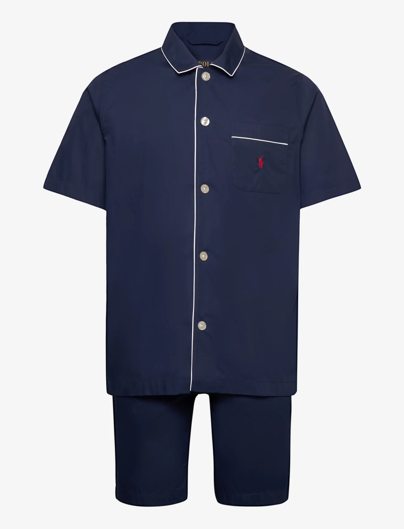 Polo Ralph Lauren Underwear - Striped Cotton Pajama Set - pidžamu komplekts - solid navy - 0