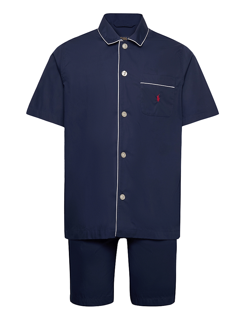Polo Ralph Lauren - Striped Cotton Pajama Set - pyjamasset - solid navy - 1