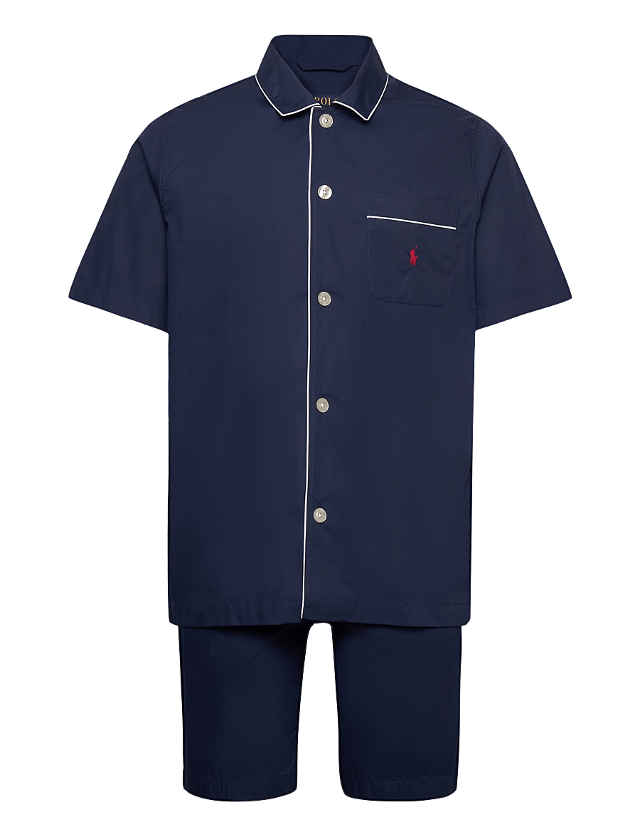 Polo Ralph Lauren - Striped Cotton Pajama Set - solid navy - 1