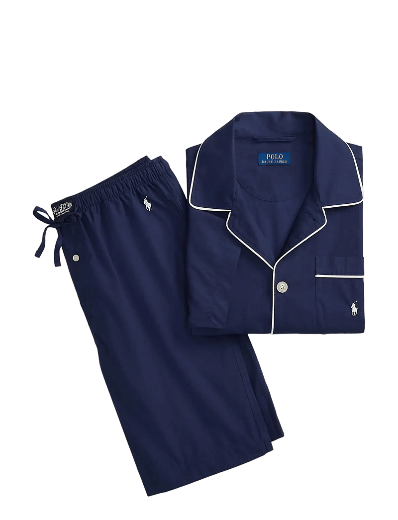 Polo Ralph Lauren - Striped Cotton Pajama Set - pyjamasset - solid navy - 3