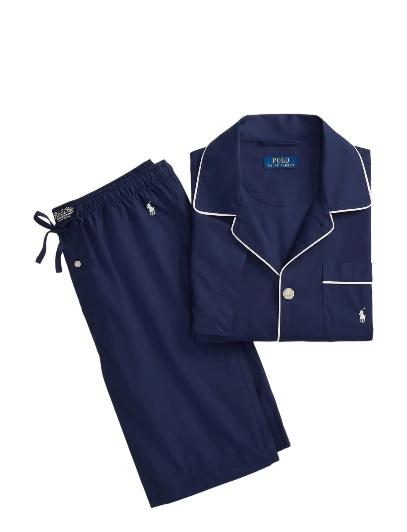 Polo Ralph Lauren - Striped Cotton Pajama Set - solid navy - 3