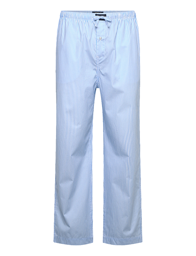 Polo Ralph Lauren - Polo Bear Striped Cotton Pajama Pant - pyjamasbyxor - blue stripe - 0