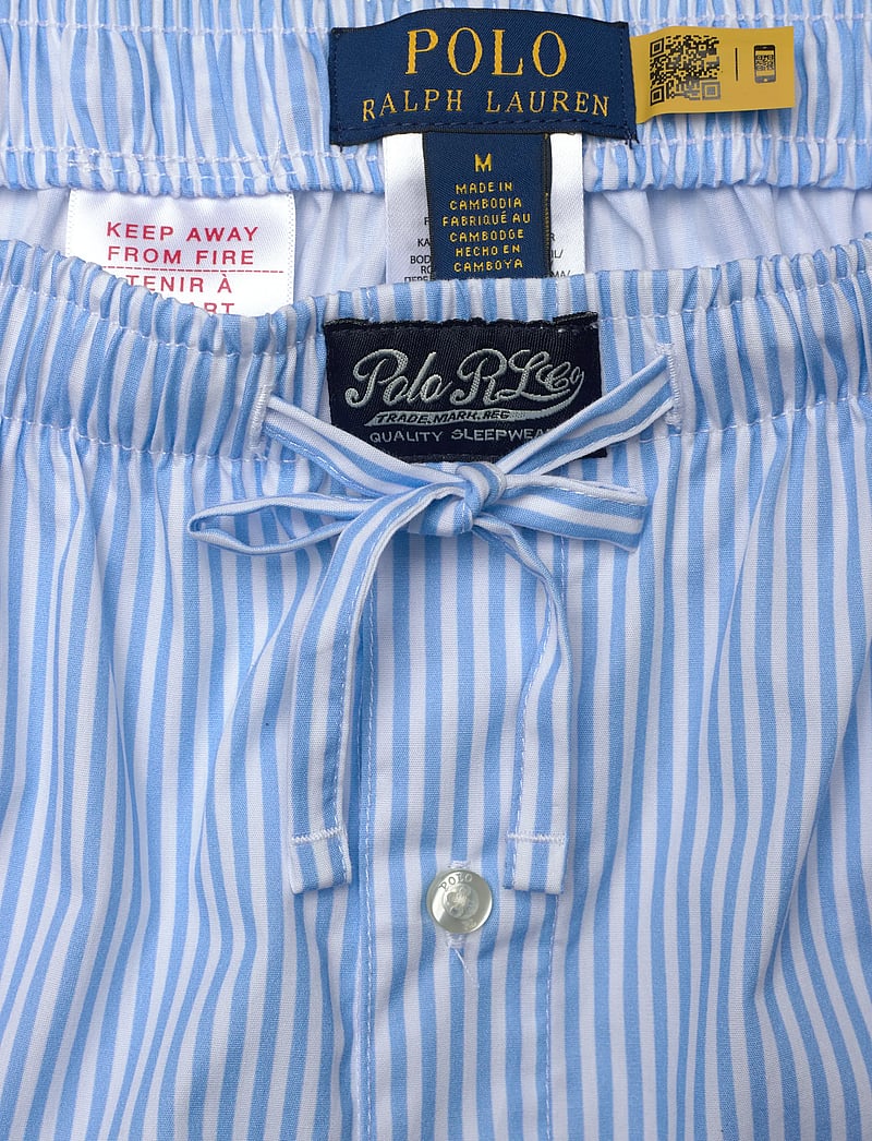 Polo Ralph Lauren - Polo Bear Striped Cotton Pajama Pant - pyjamasbyxor - blue stripe - 3