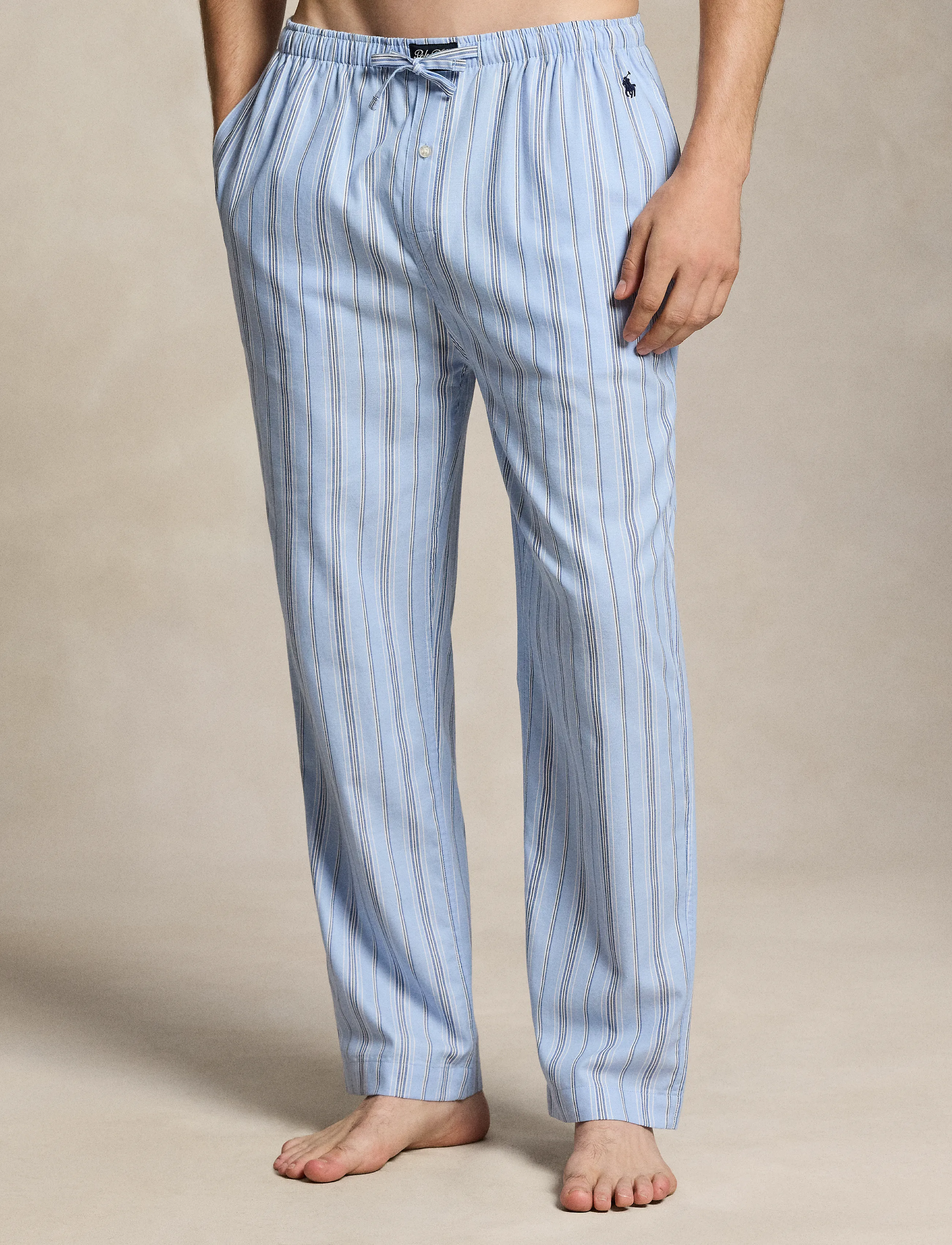 Polo Ralph Lauren - Polo Bear Striped Cotton Pajama Pant - pyjama bottoms - blue white multi - 3