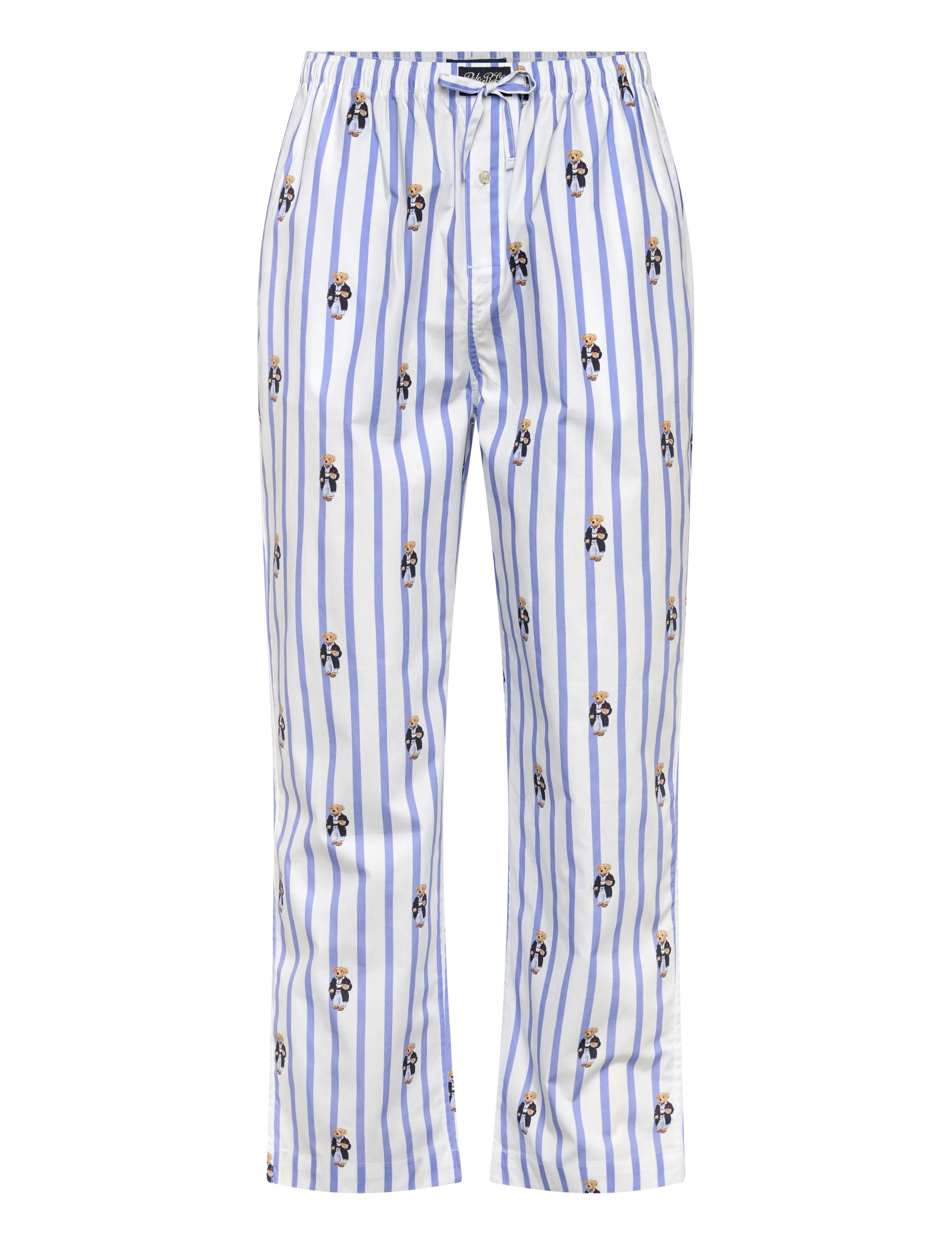 POLO RALPH LAUREN Polo Bear Gestreift Baumwolle Pajama Hose Weiß - XL - Herren