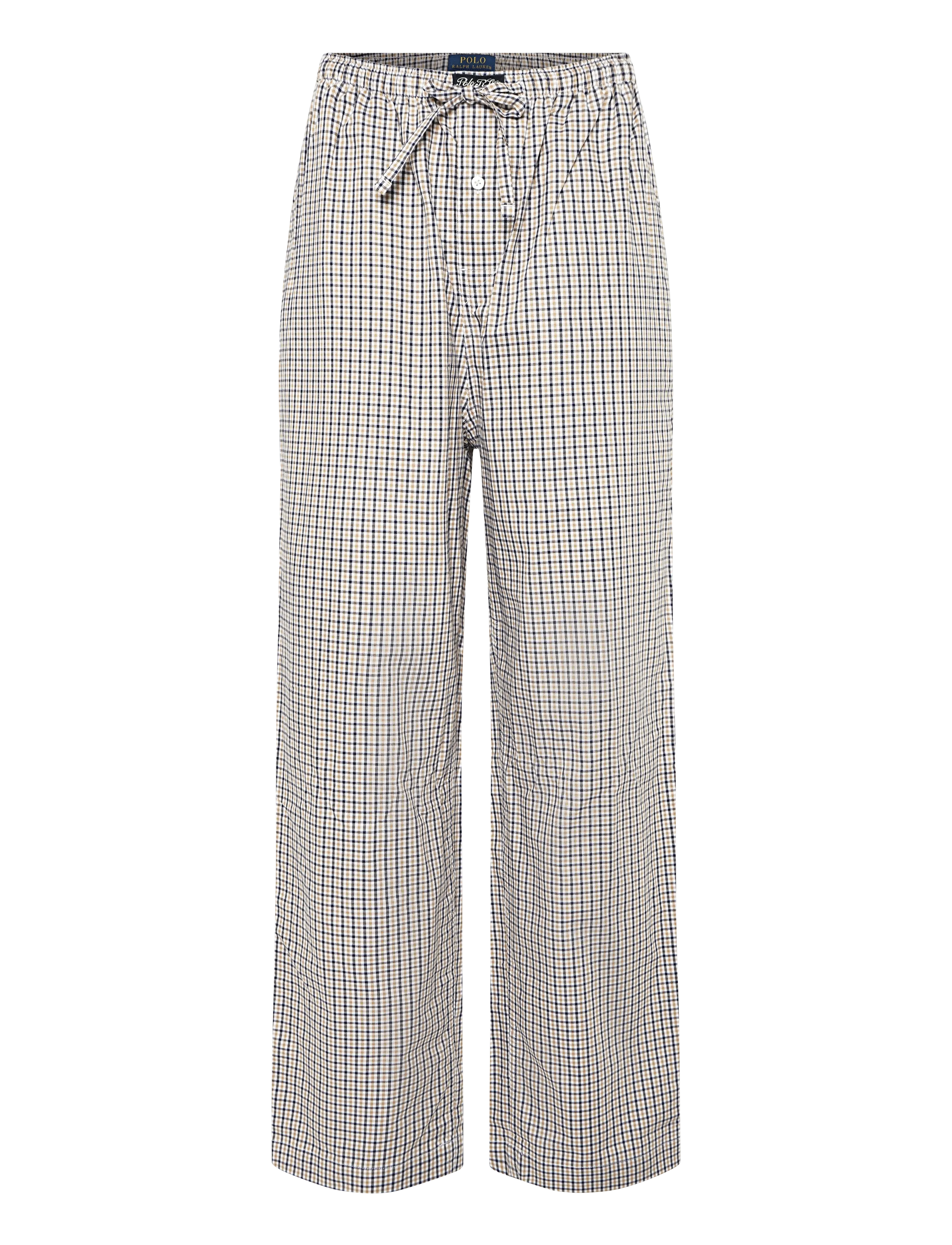 Polo Ralph Lauren Polo Bear Striped Cotton Pajama Pant - Pidžaamapüksid - KHAKI WHITE MULTI / cream