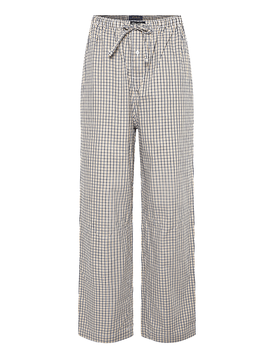 Polo Ralph Lauren - Polo Bear Striped Cotton Pajama Pant - pidžaamapüksid - khaki white multi - 1