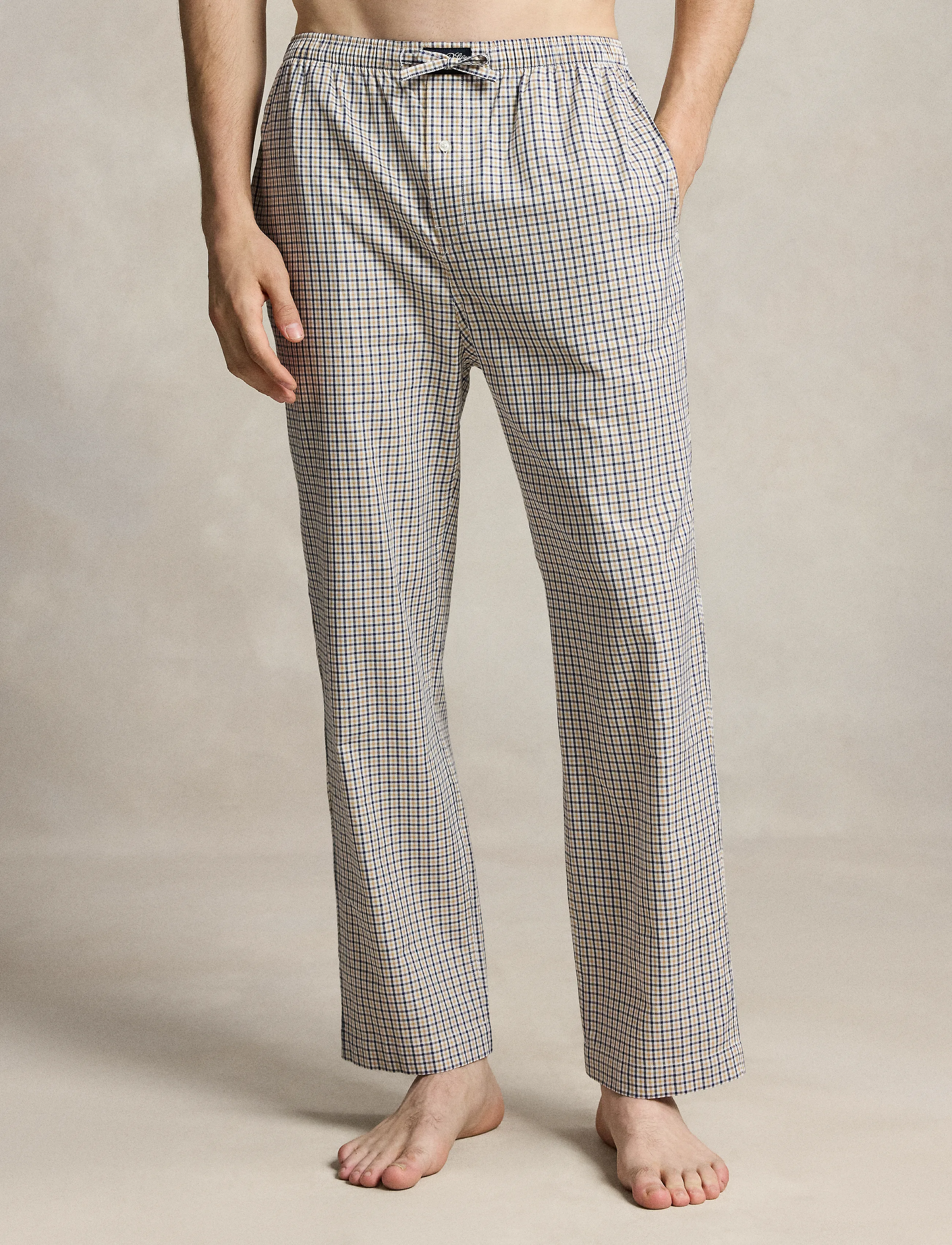 Polo Ralph Lauren - Polo Bear Striped Cotton Pajama Pant - pyjama bottoms - khaki white multi - 3