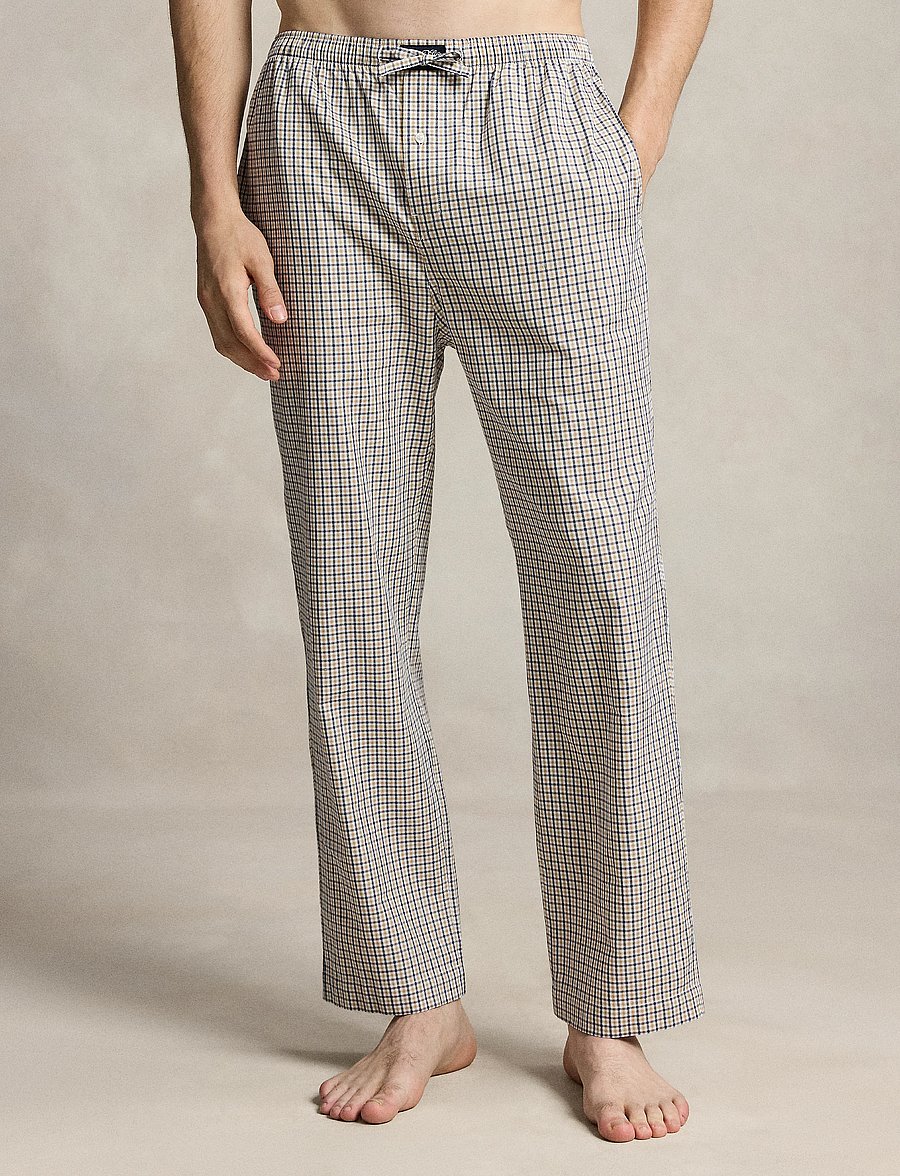 Polo Ralph Lauren - Polo Bear Striped Cotton Pajama Pant - pyjama bottoms - khaki white multi - 3