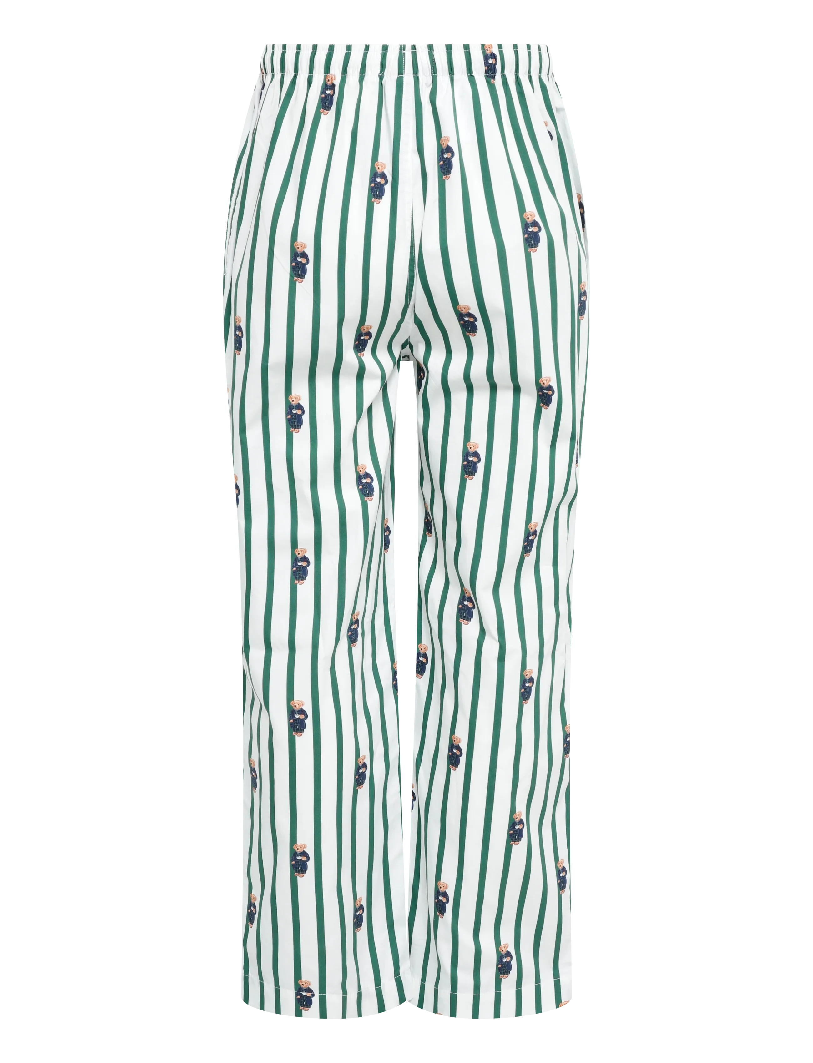 Polo Ralph Lauren - Polo Bear Striped Cotton Pajama Pant - pyjamahosen - verano green/whit - 2