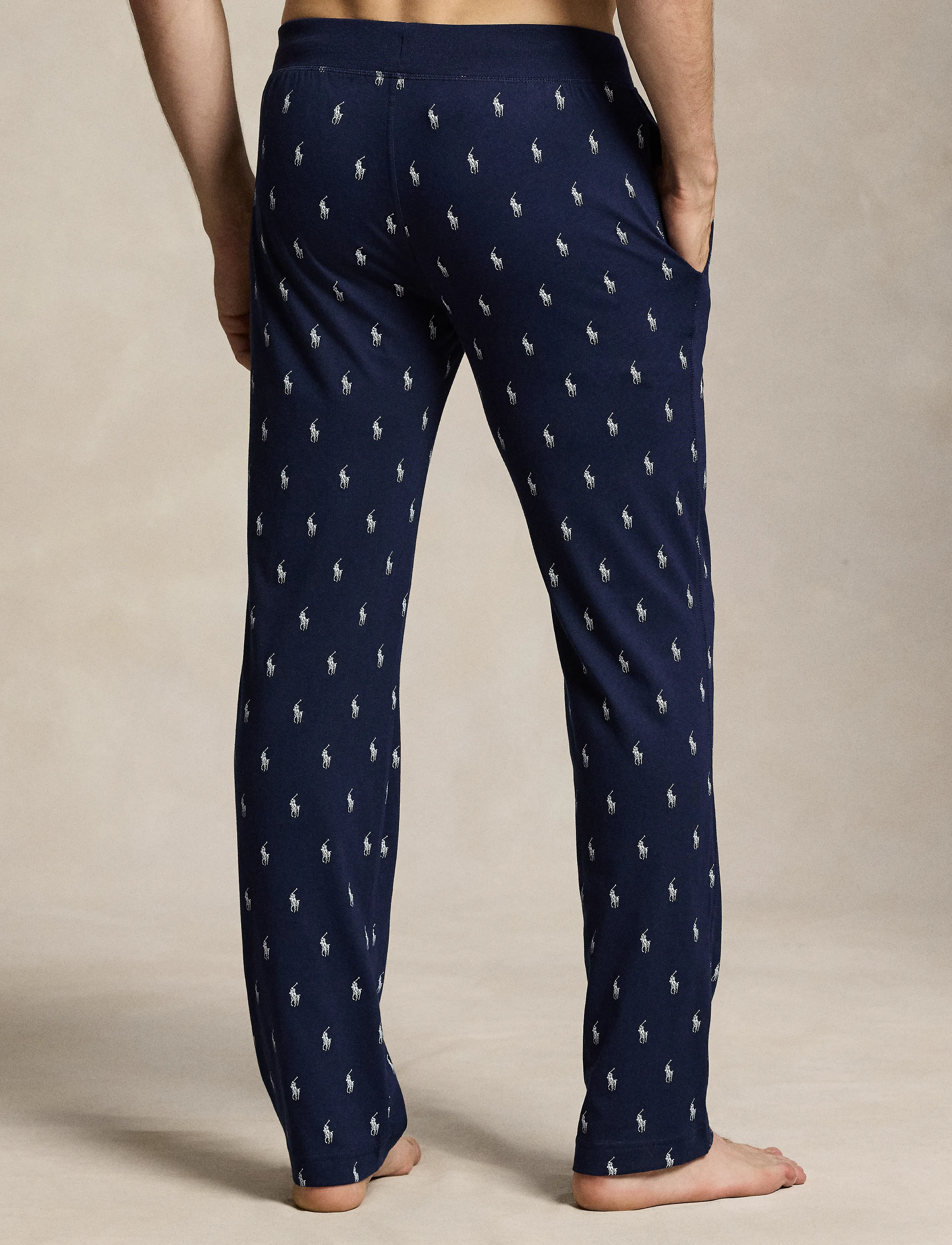 Polo Ralph Lauren - Signature Pony Jersey Pajama Pant - pidžaamapüksid - cruise navy aopp - 4