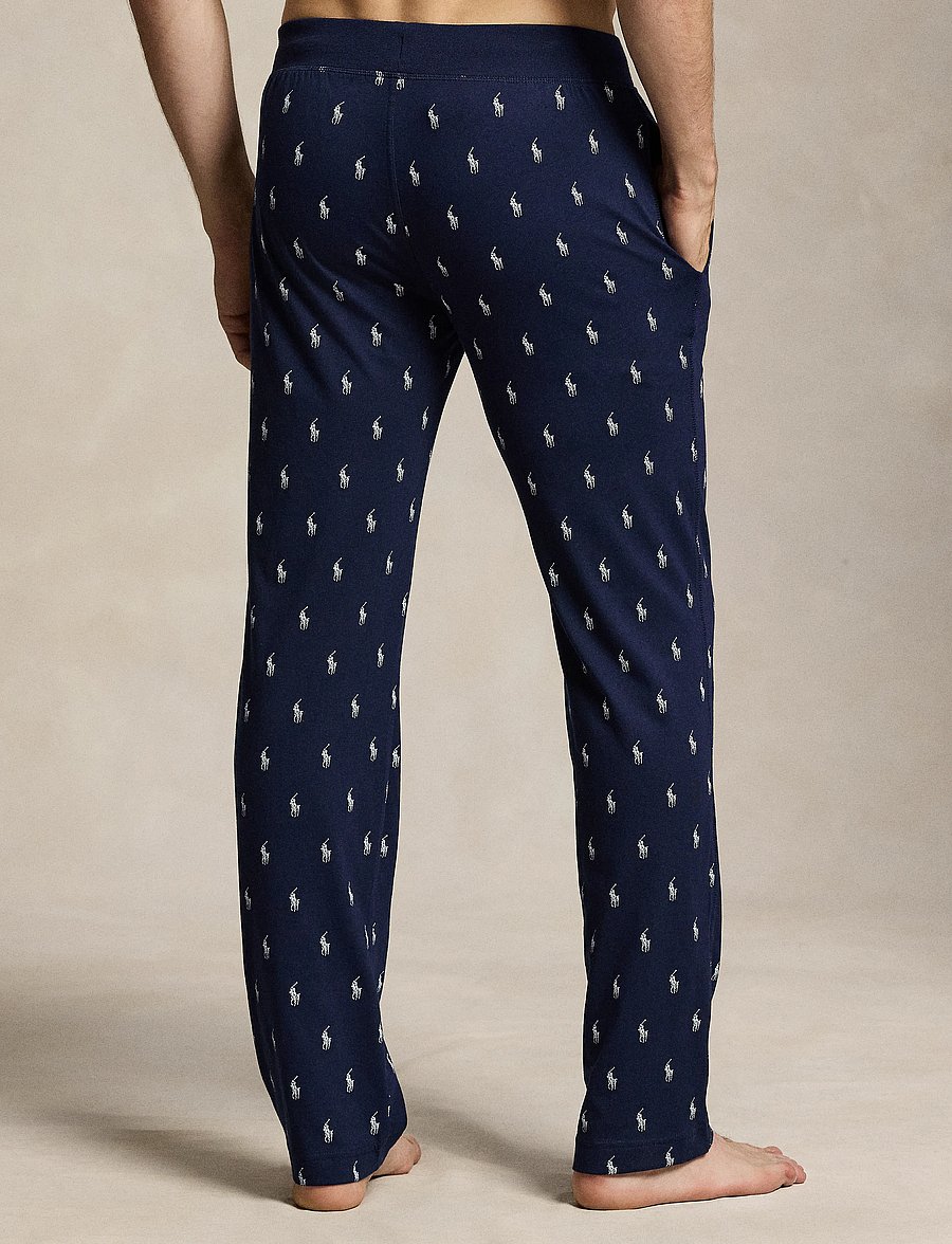 Polo Ralph Lauren - Signature Pony Jersey Pajama Pant - pidžaamapüksid - cruise navy aopp - 4