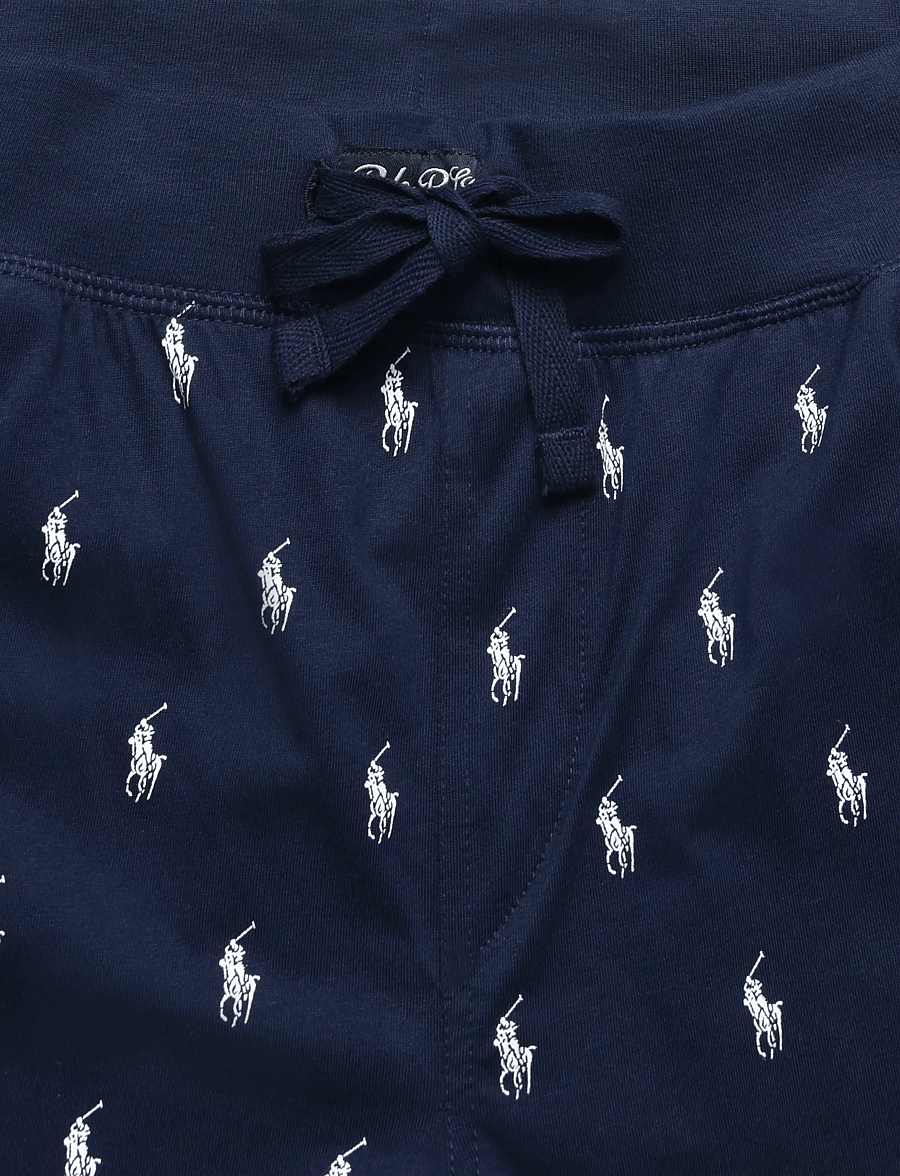 Polo Ralph Lauren - Signature Pony Jersey Pajama Pant - pidžaamapüksid - cruise navy aopp - 5